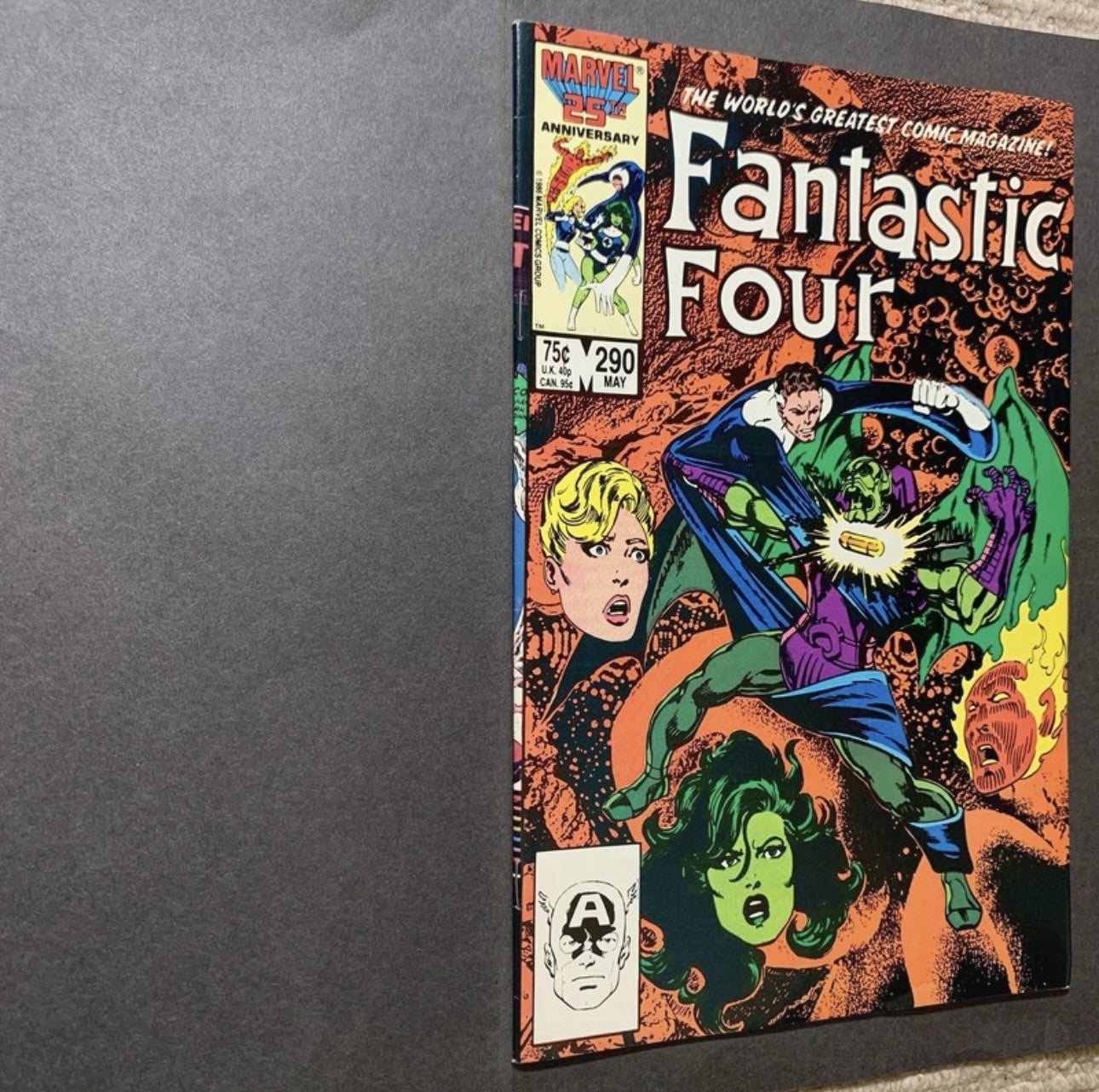 Fantastic Four 290/ copper age marvel comics 1986