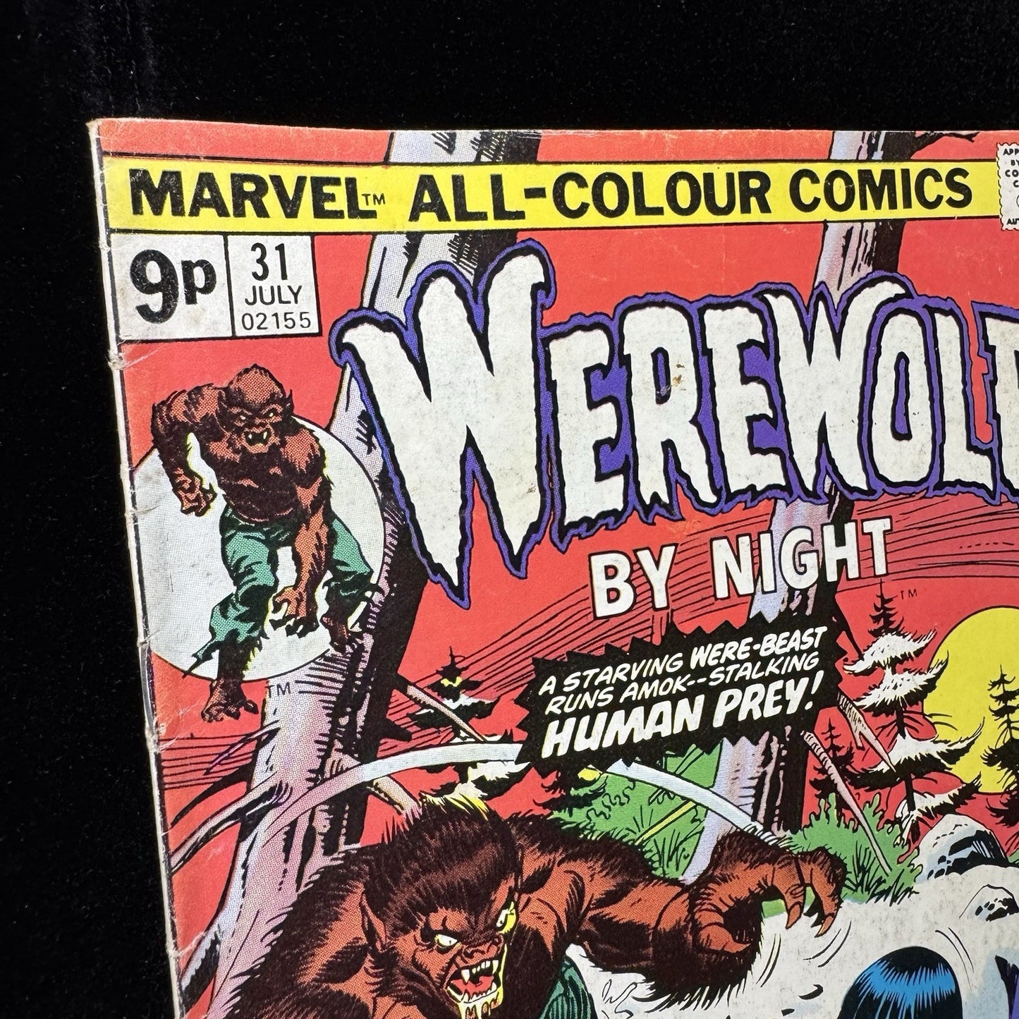 Werewolf By Night 31 - Moon Knight Teaser - Bronze Age Marvel Comics 1975