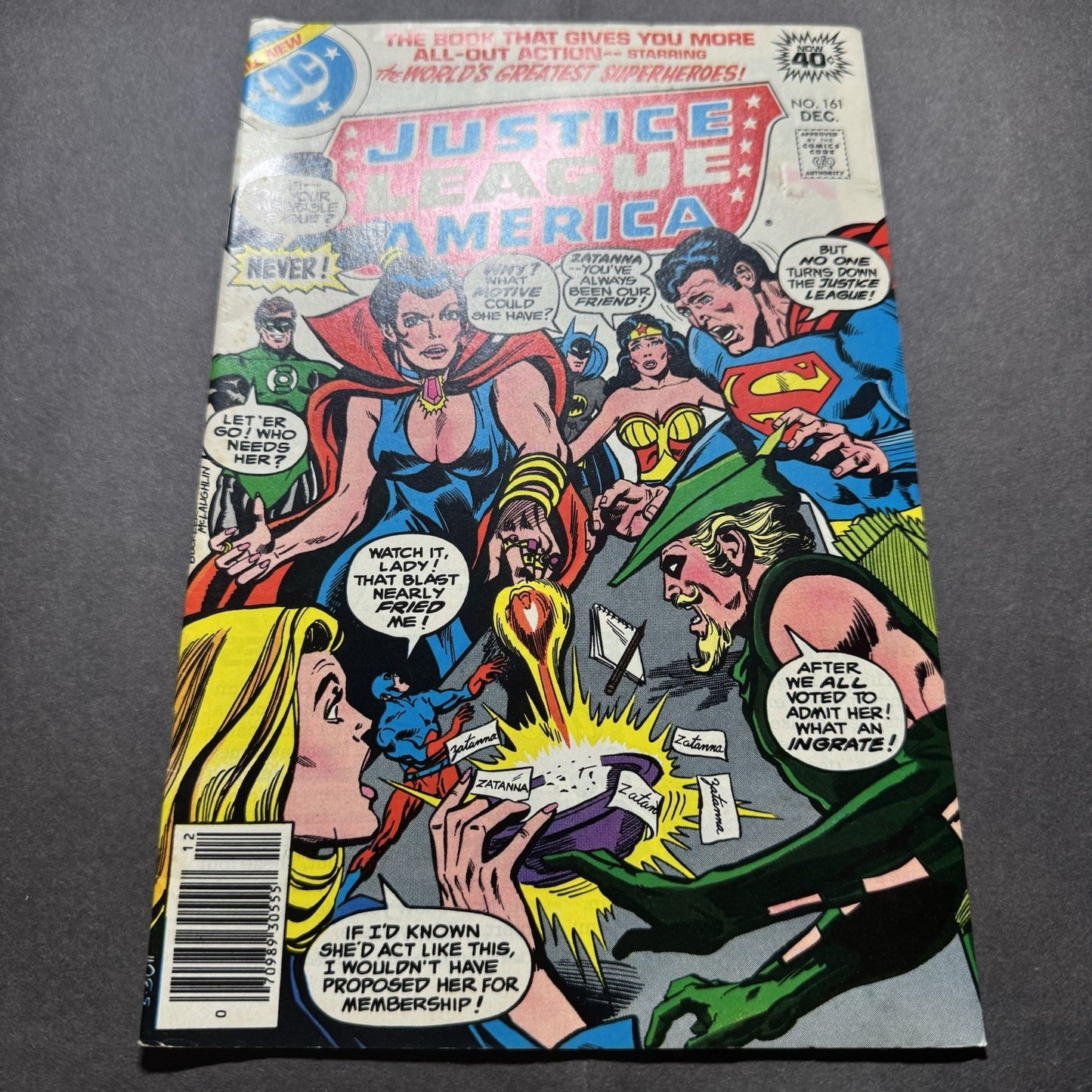 Justice League 161 - Zatanna Joins The JLA- Bronze Age Dc Comics 1978