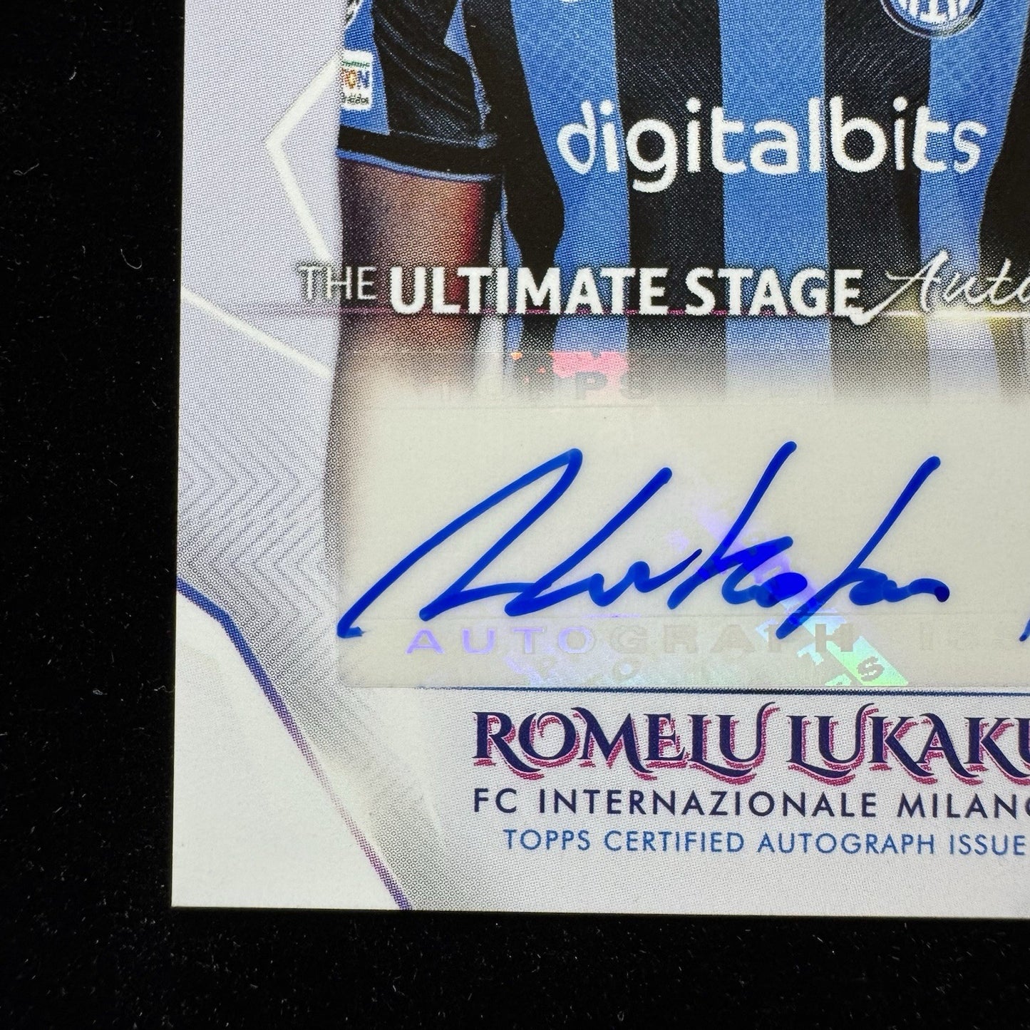 Romelu Lukaku Ultimate Stage Auto US-RL2022-23 Topps UEFA Inter Milan