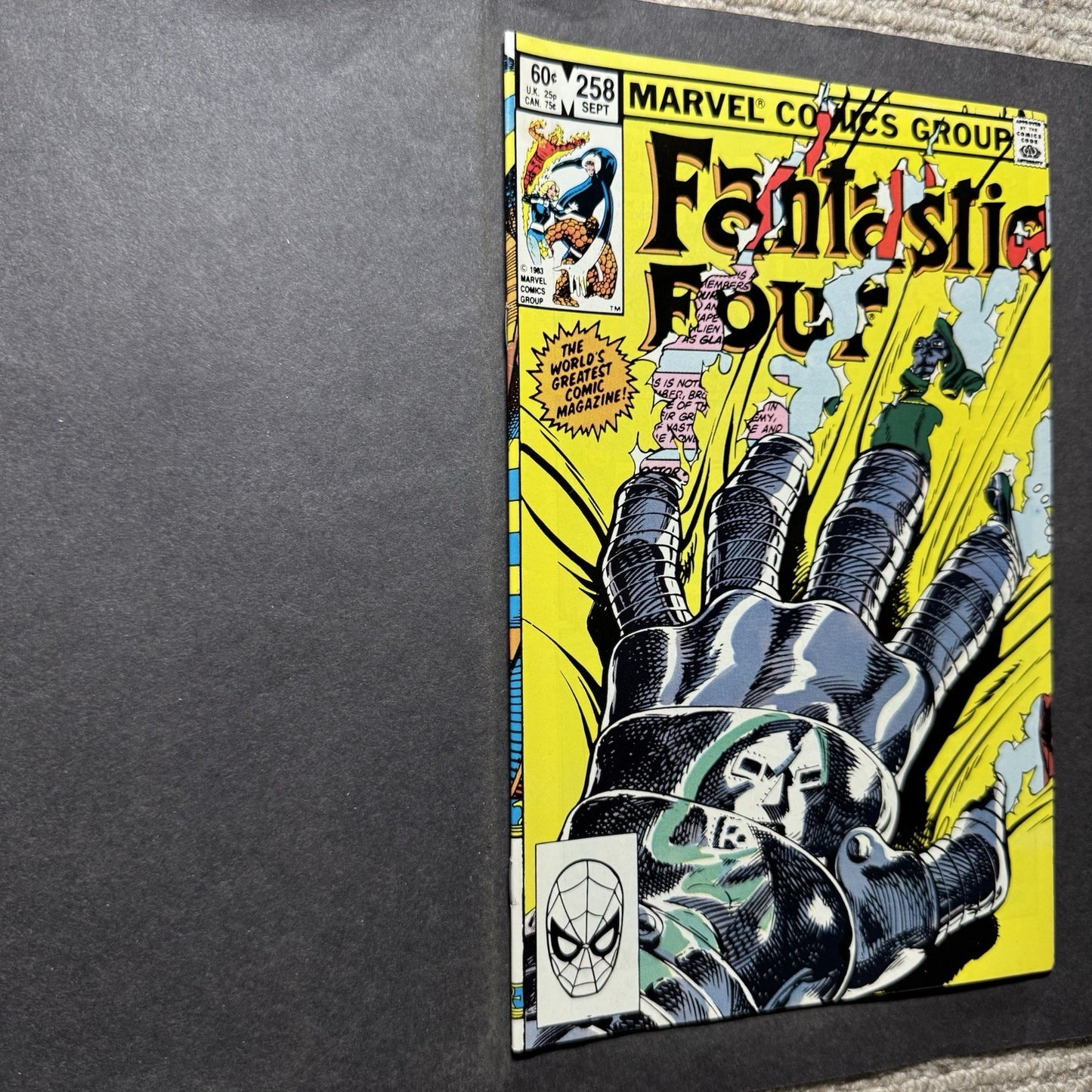 Fantastic Four 258 - Iconic Cover By John Byrne - Bronze Age Marvel Comics 1983