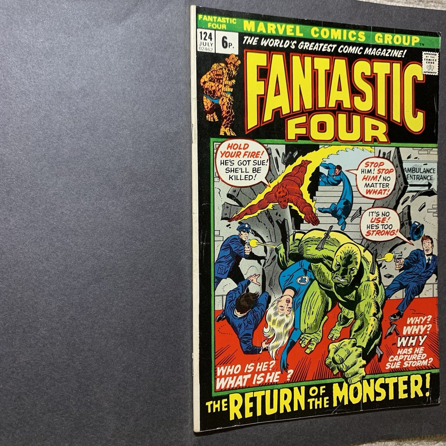 Fantastic four 124/ Bronze Age marvel comics 1972