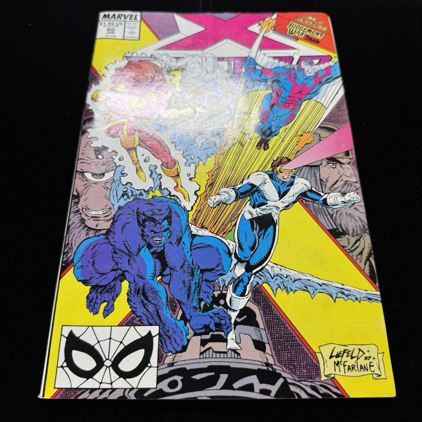 X-Factor 50 - McFarlane And Liefeld Cover Art - Copper Age Marvel Comics 1990