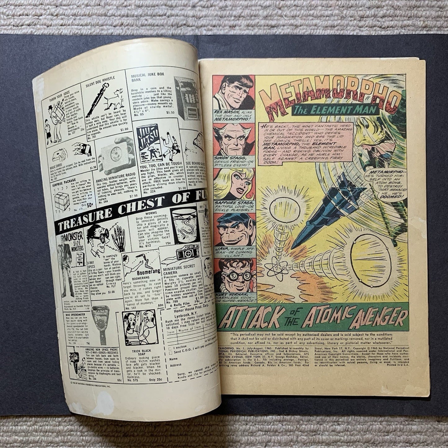 Metamorpho 1/ Silver Age Dc Comics 1965