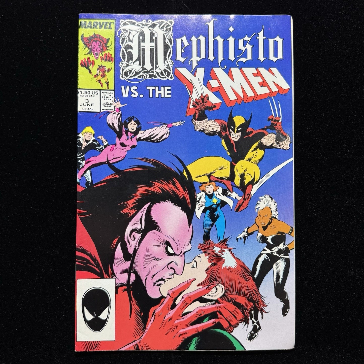 Mephisto Vs The X-Men 3 - Copper Age Marvel Comics 1986