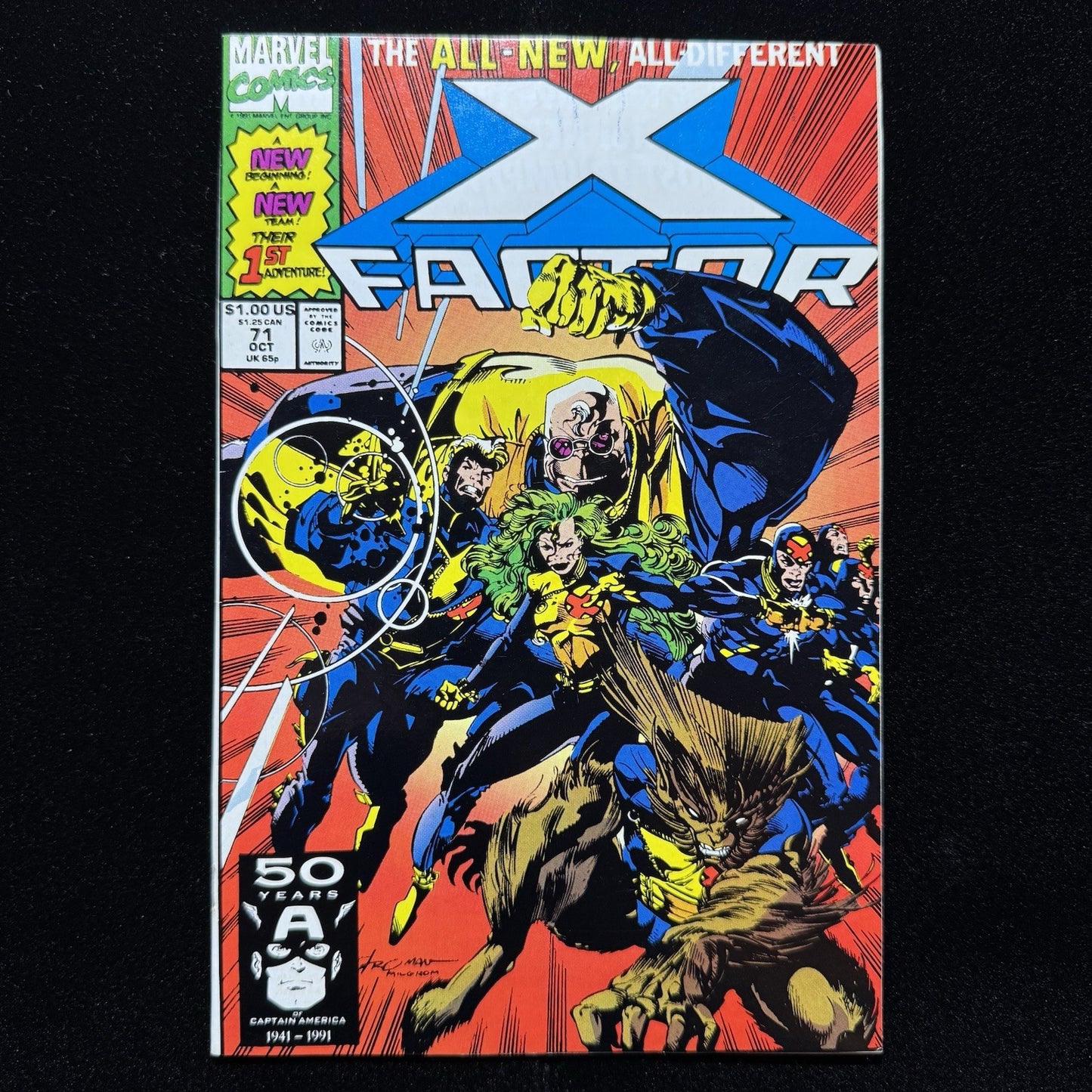 X-Factor 71 - 1st team App Of The New X-Factor - Copper Age Marvel Comics 1991