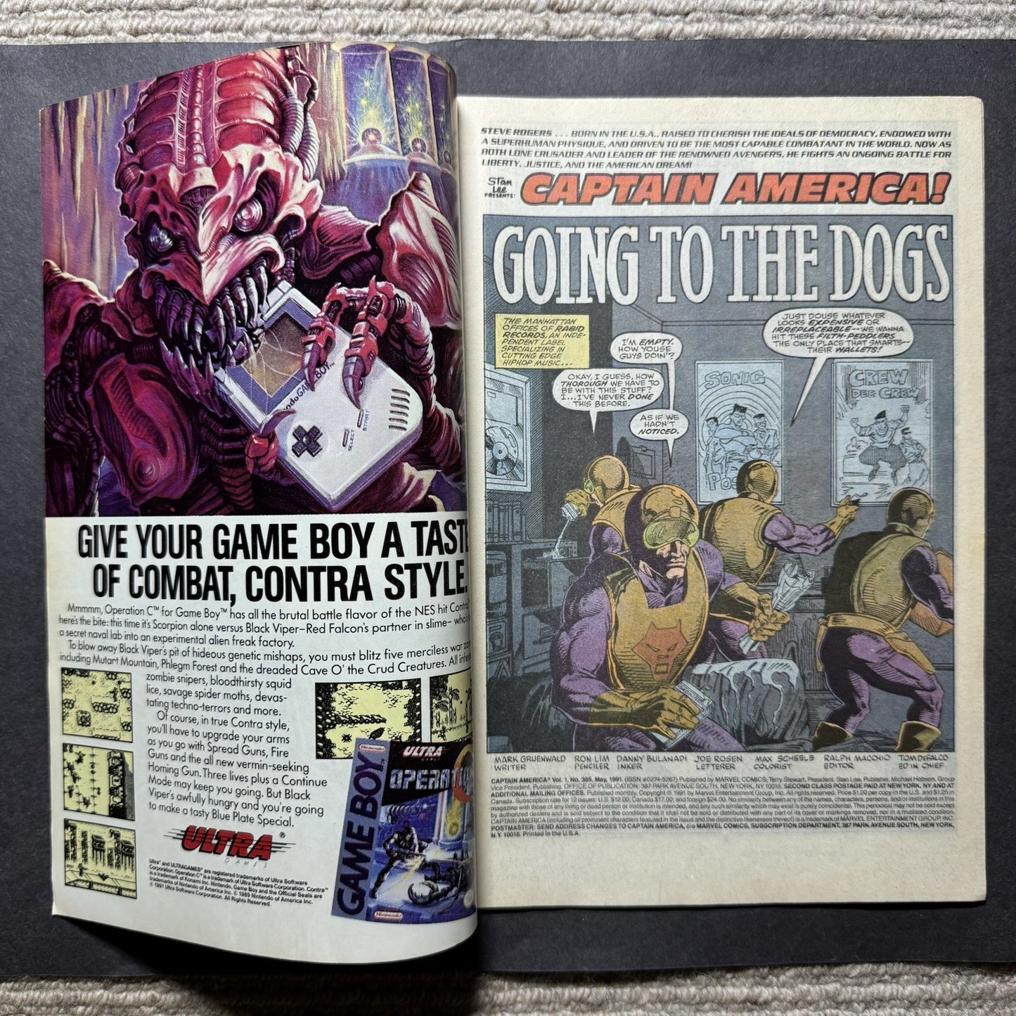 Captain America 385 - Copper Age Marvel Comics 1991