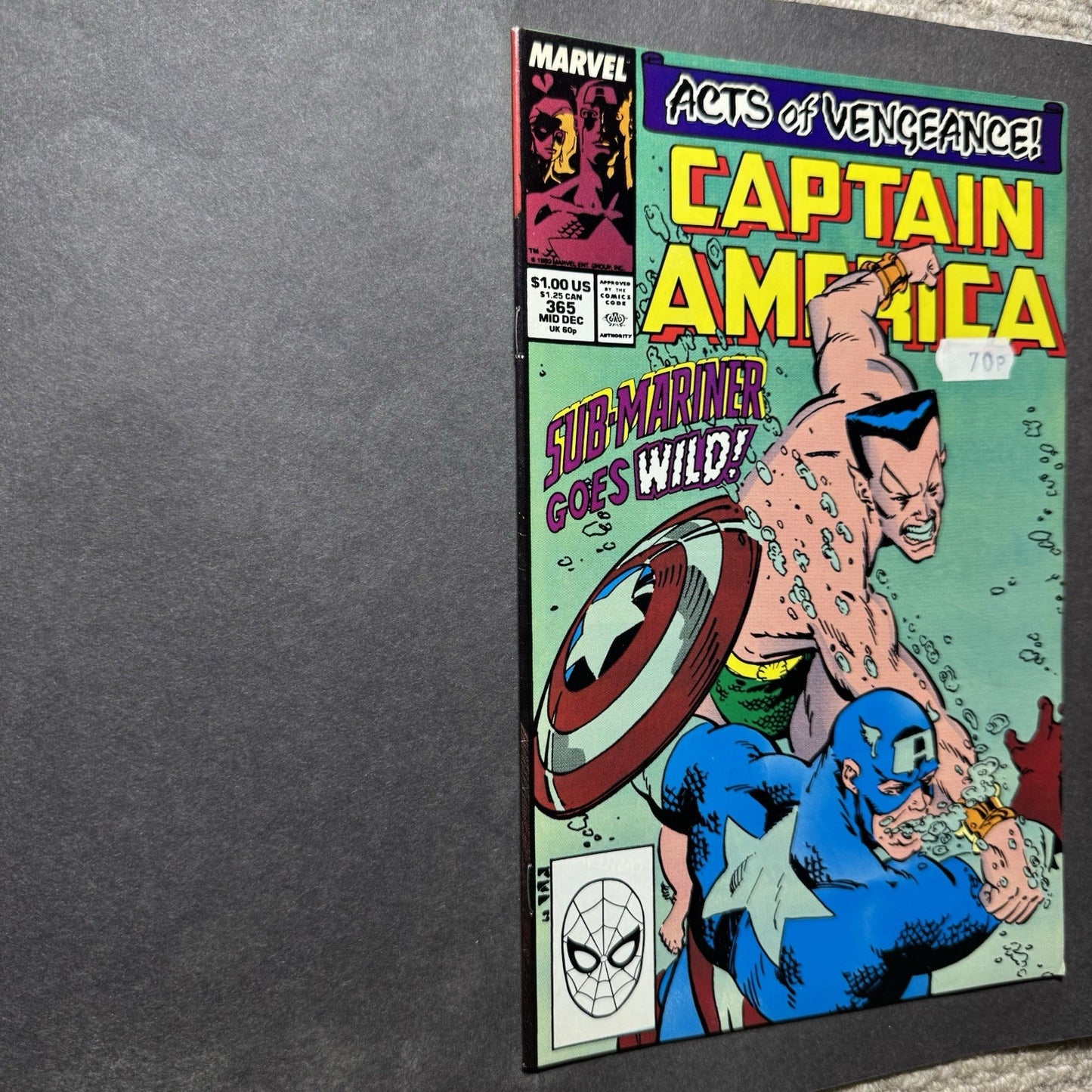 Captain America 365 - Copper Age Marvel Comics 1989