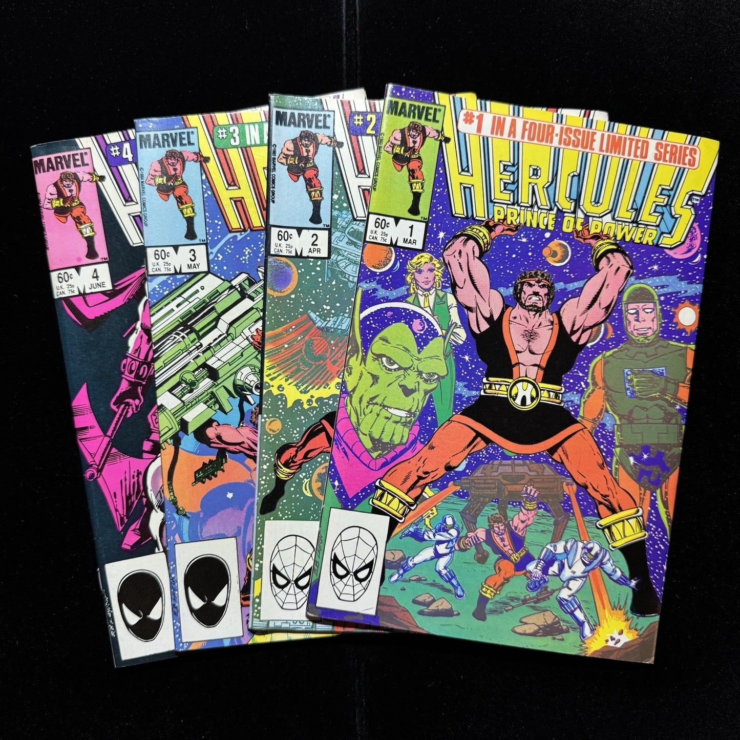 Hercules: Prince Of Power 1-4 - Full Set - Copper Age Marvel Comics 1984
