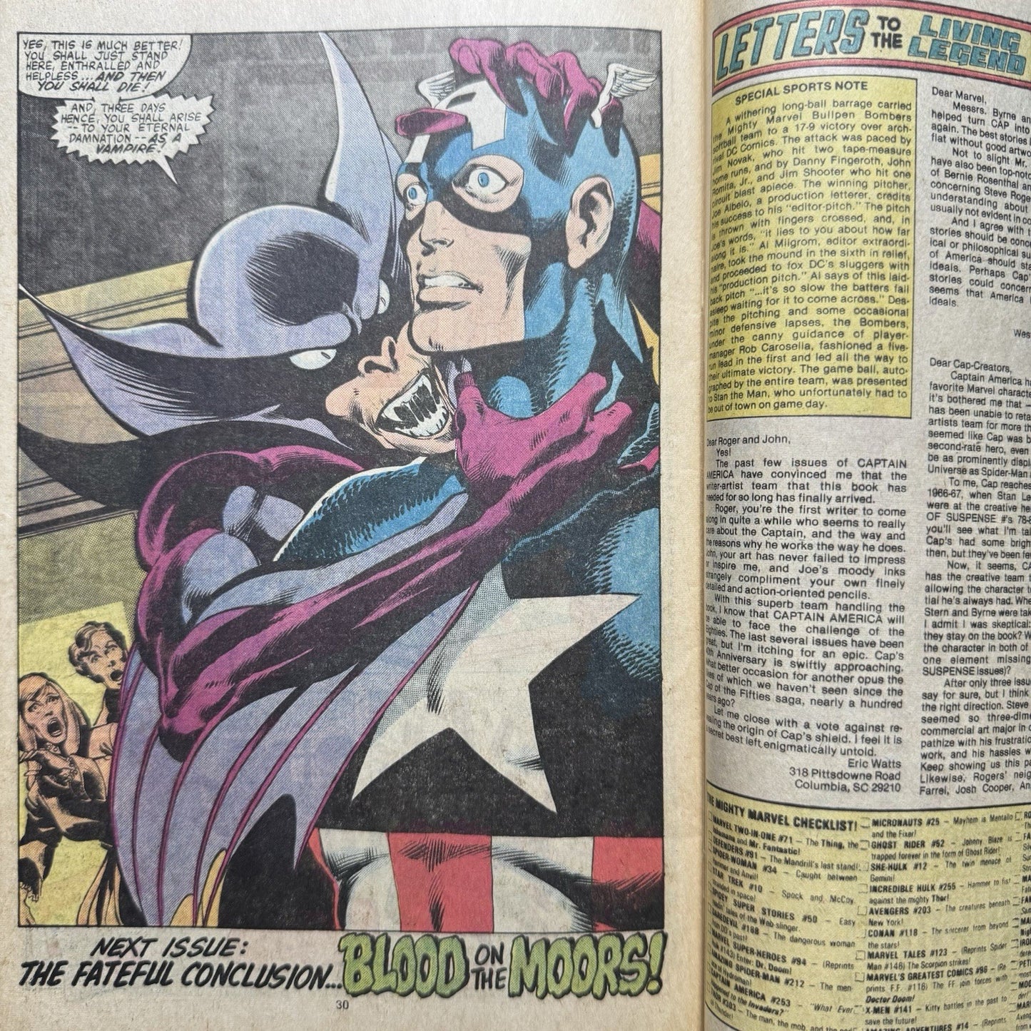 Captain America 253 - 1st app of Joseph Chapman - Bronze Age Marvel Comics 1981