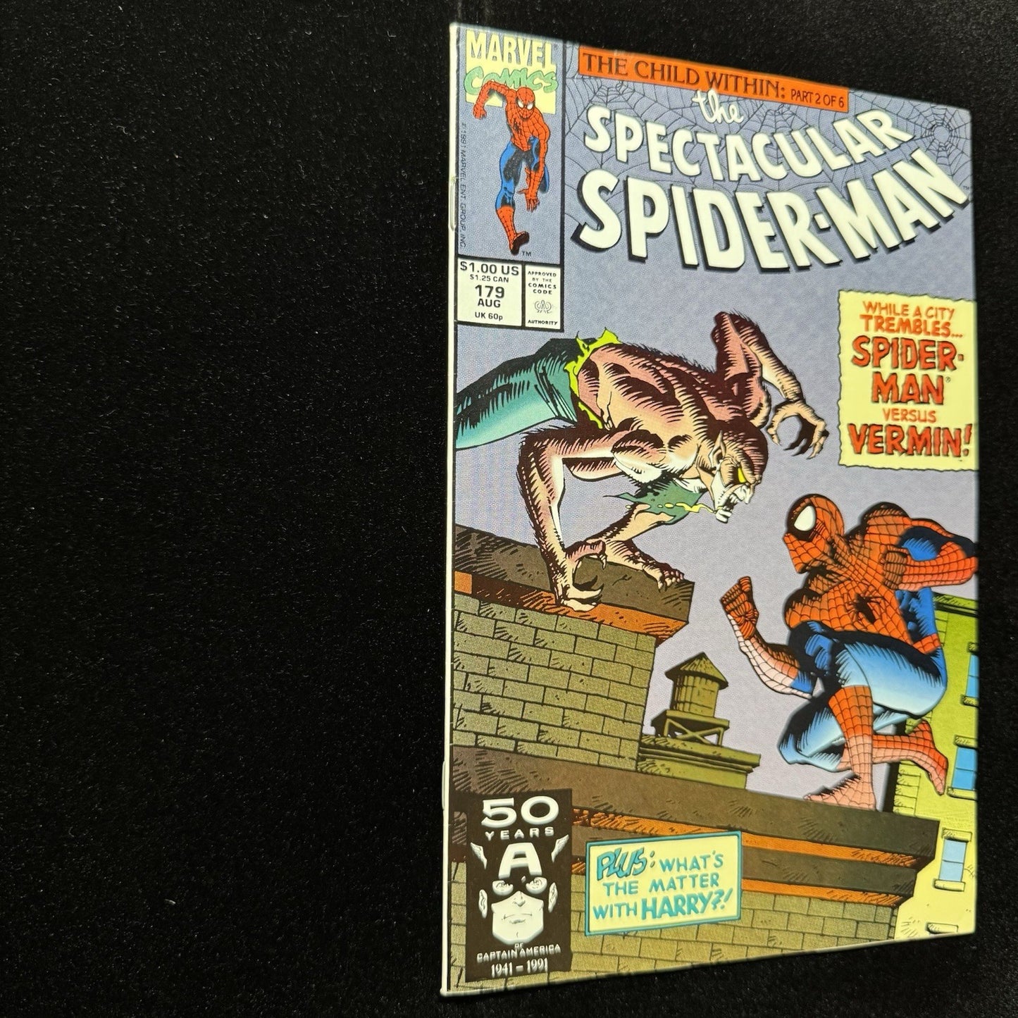 Spectacular Spider-Man 179 - Copper Age Marvel Comics 1991