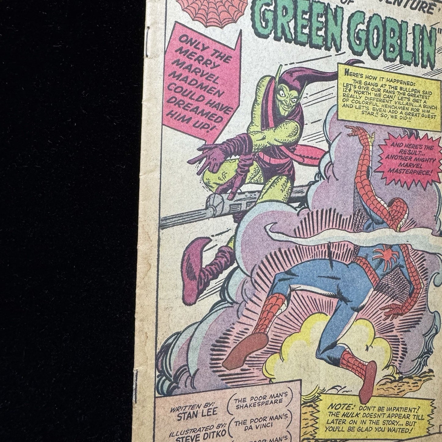 Amazing Spider-Man 14 - 1st App Of Green Goblin - Coverless - Silver Age 1964