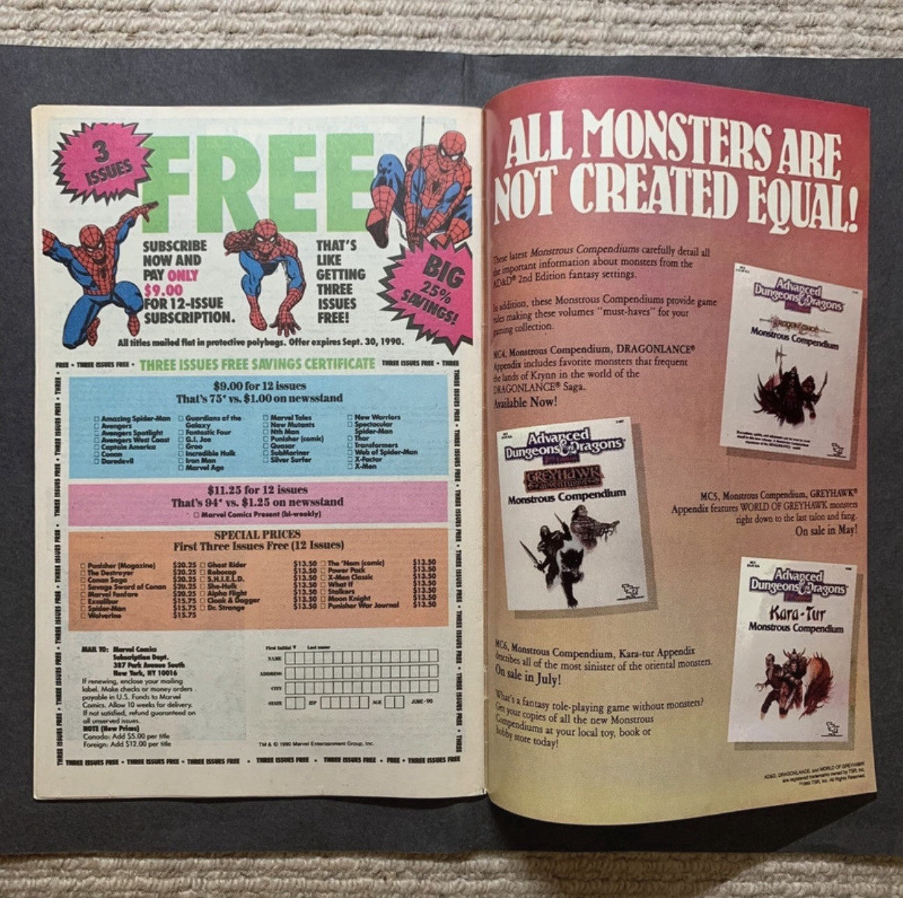 Spectacular Spider-Man 167 - Copper Age Marvel Comics 1990