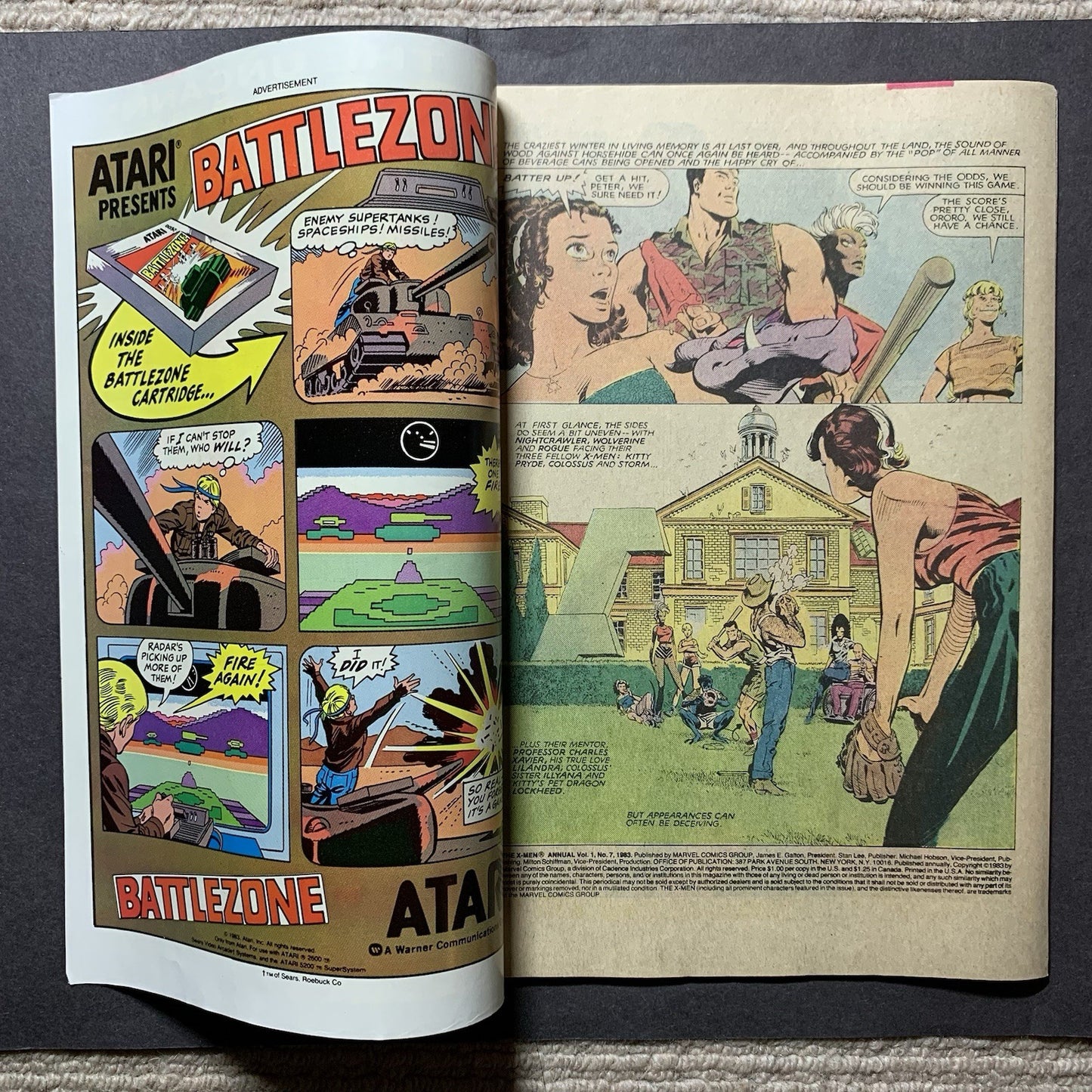 Uncanny X-Men annual 7/ Bronze Age marvel comics 1983
