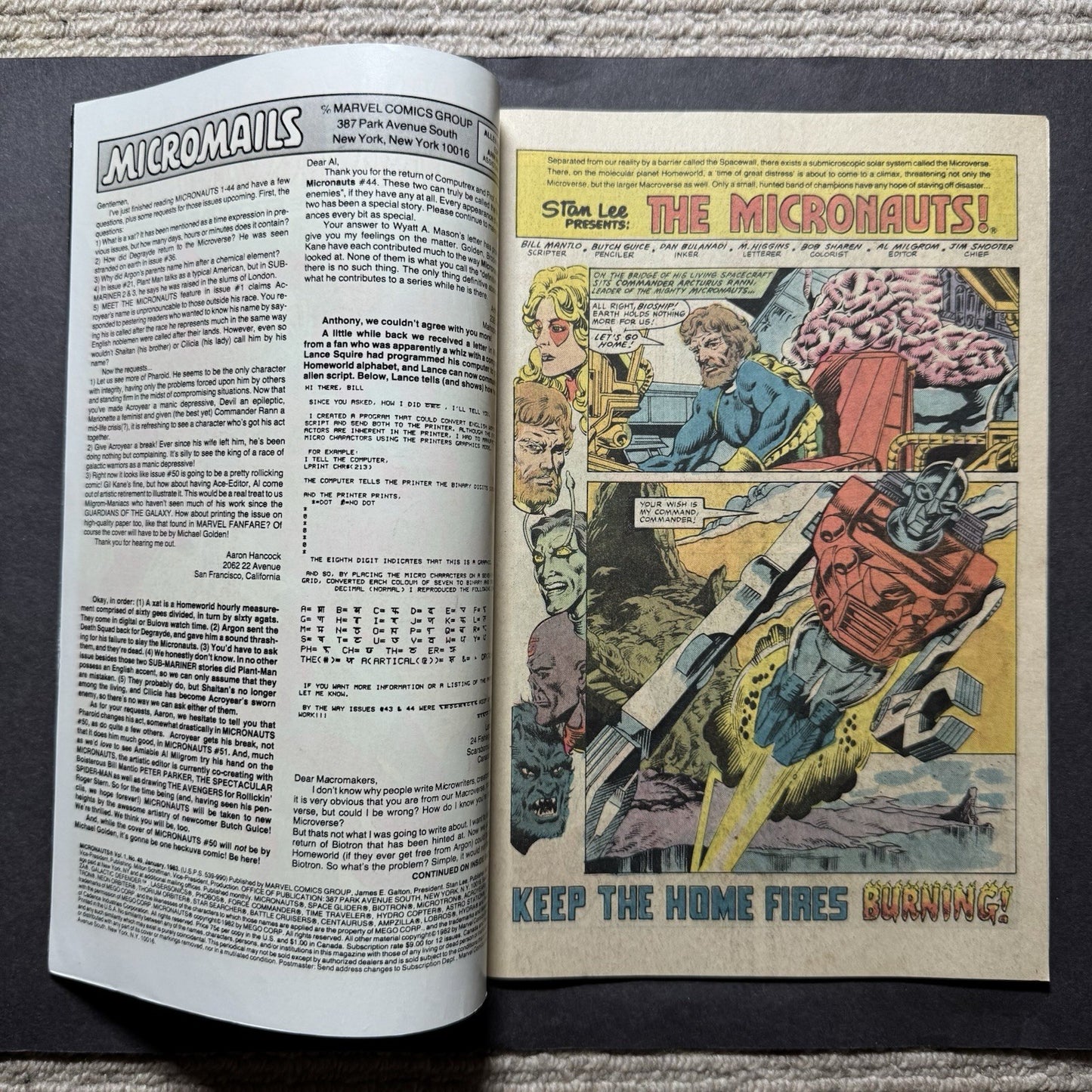 Micronauts 49 - Bronze Age Marvel Comics 1983