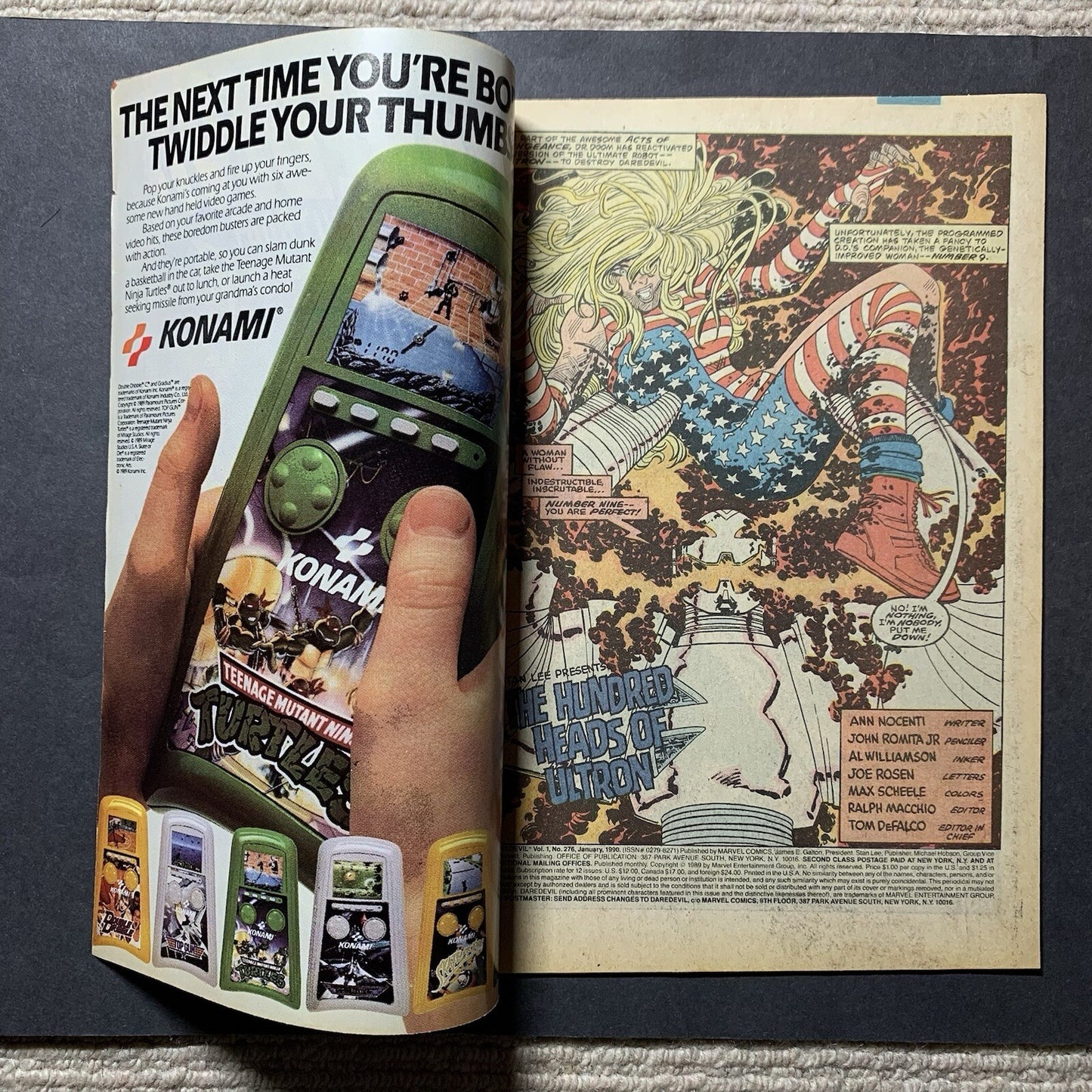 Daredevil 276/ Copper Age Marvel Comics 1990