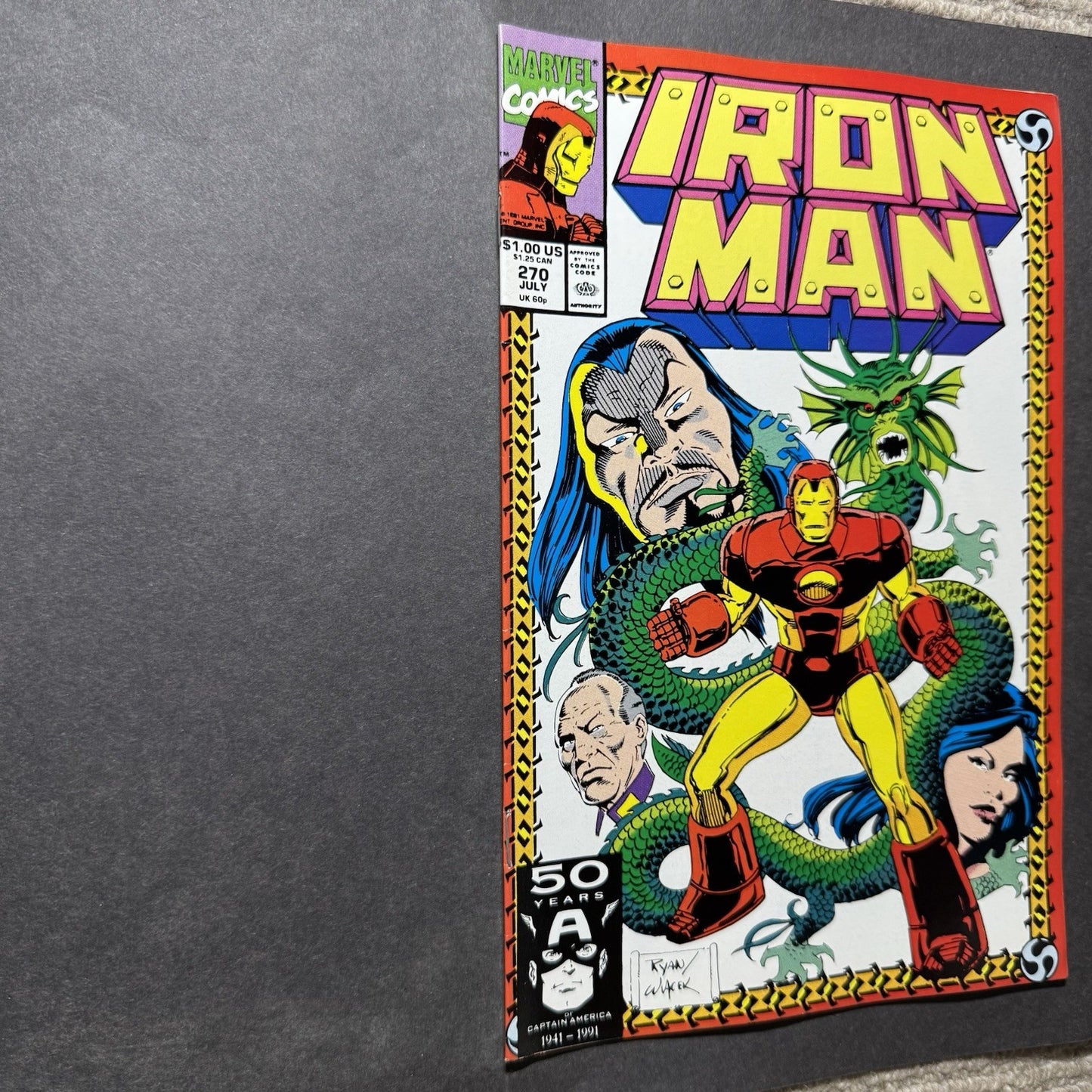 Iron Man 270 - Copper Age Marvel Comics 1991