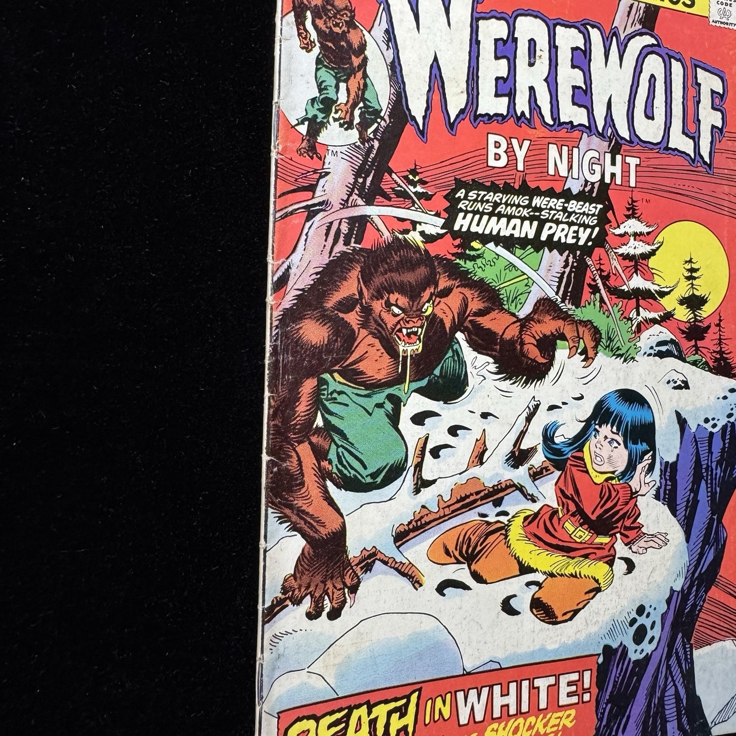 Werewolf By Night 31 - Moon Knight Teaser - Bronze Age Marvel Comics 1975