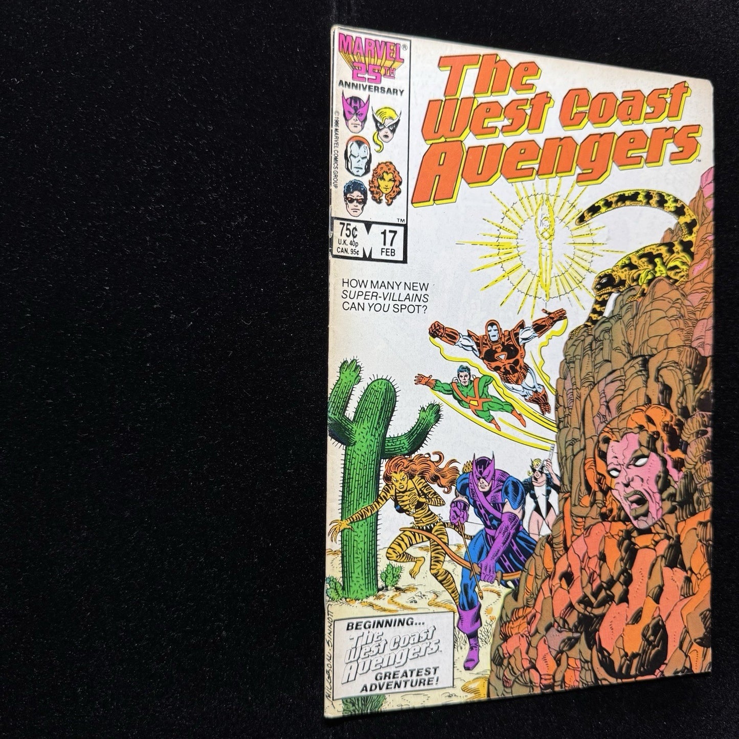 West Coast Avengers 17 - 1st Appearance Of Sunstroke - Copper Age Marvel 1987
