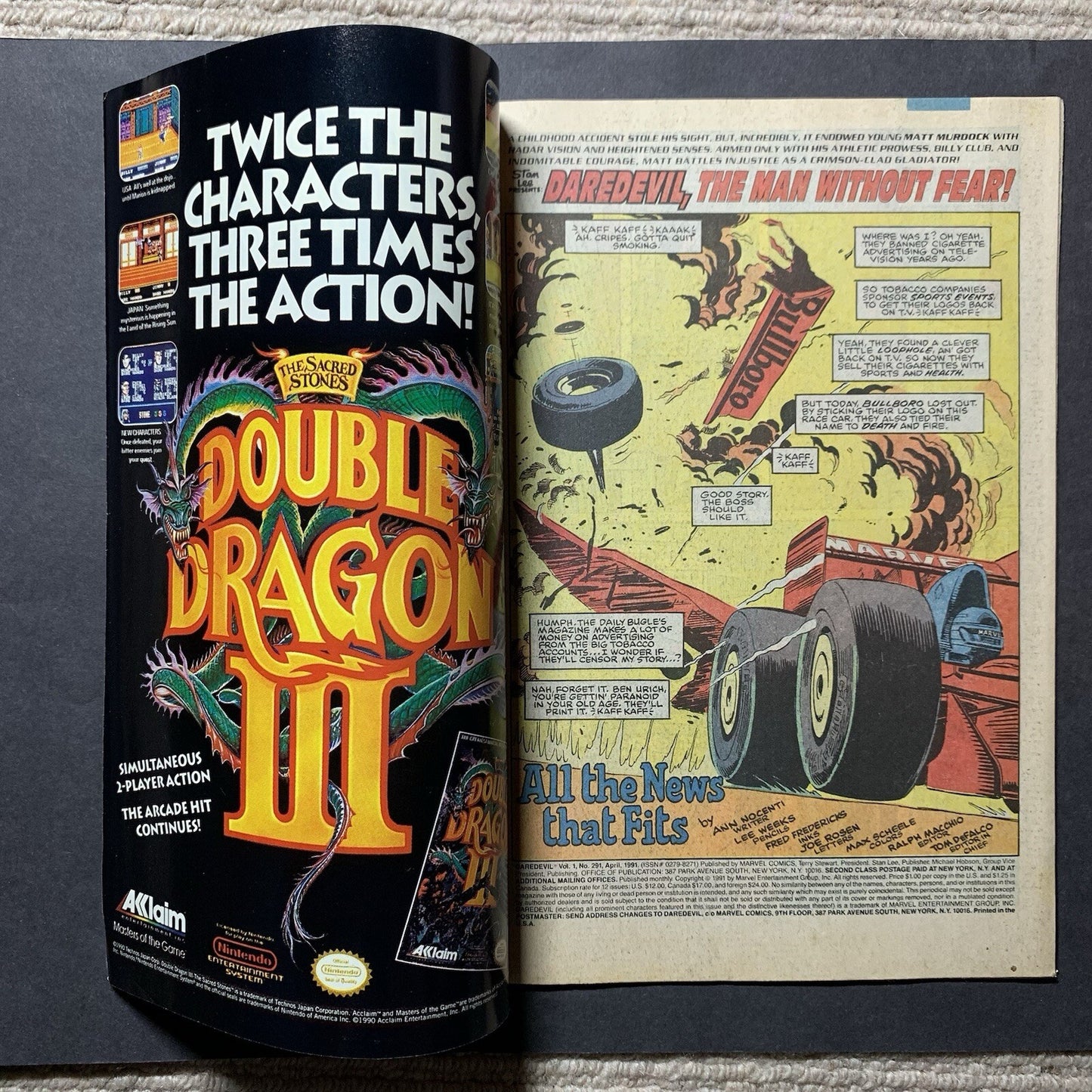 Daredevil 291/ Copper Age Marvel Comics 1991