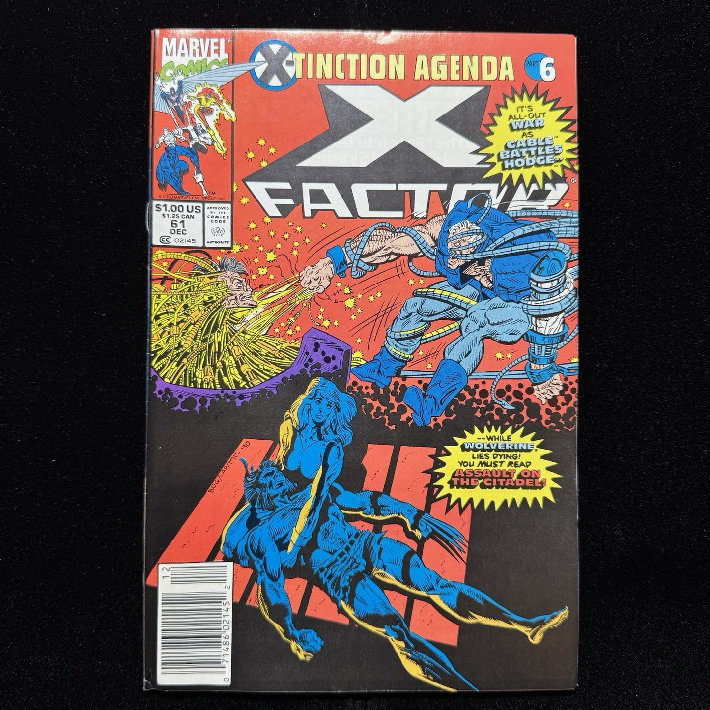 X-Factor 61 - Newsstand Edition - Copper Age Marvel Comics 1990