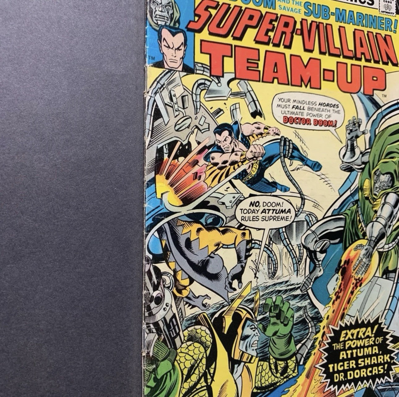 Super Villain Team Up 3/ Dr Doom cover/ BronzeAge marvel comics 1975