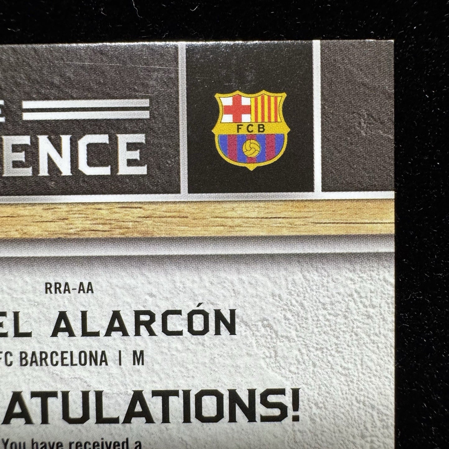 Ángel Alarcón Rookie Auto & Numbered RC Lot Barcelona Topps Museum Merlin