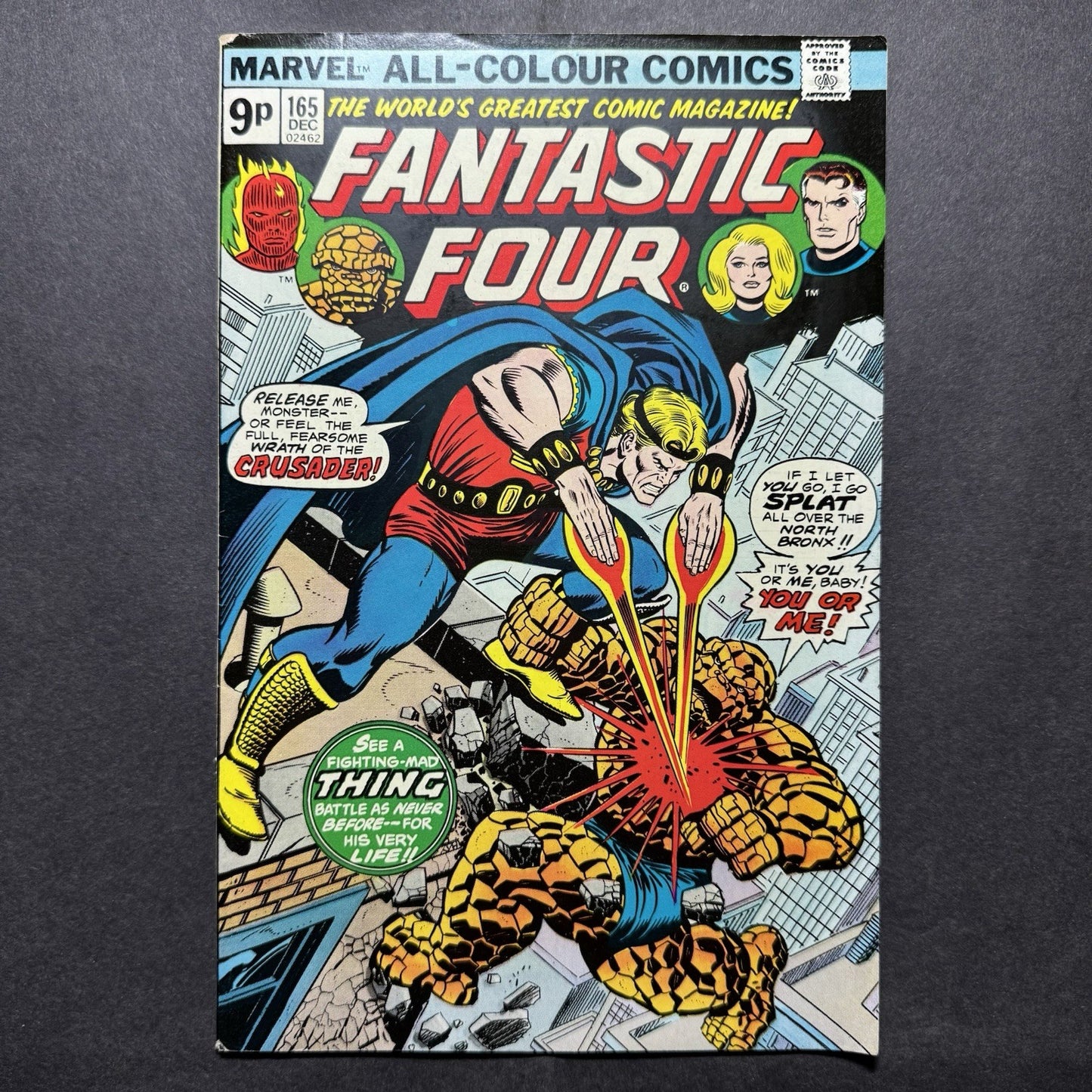 Fantastic Four 165  - Death Of The Crusader - Bronze Age Marvel Comics 1975