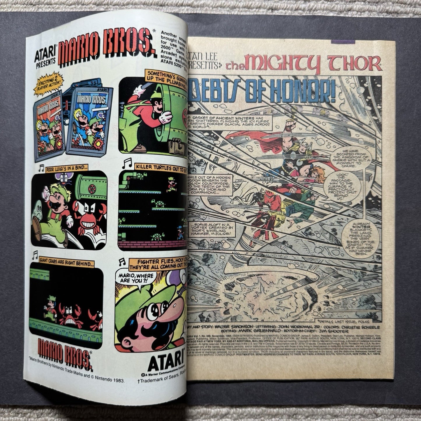 Thor 349 - Copper Age Marvel Comics 1984