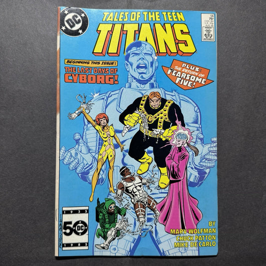 Tales Of The Teen Titans 56 - 1st Cameo App Of Jinx - Copper Age Dc Comics 1985