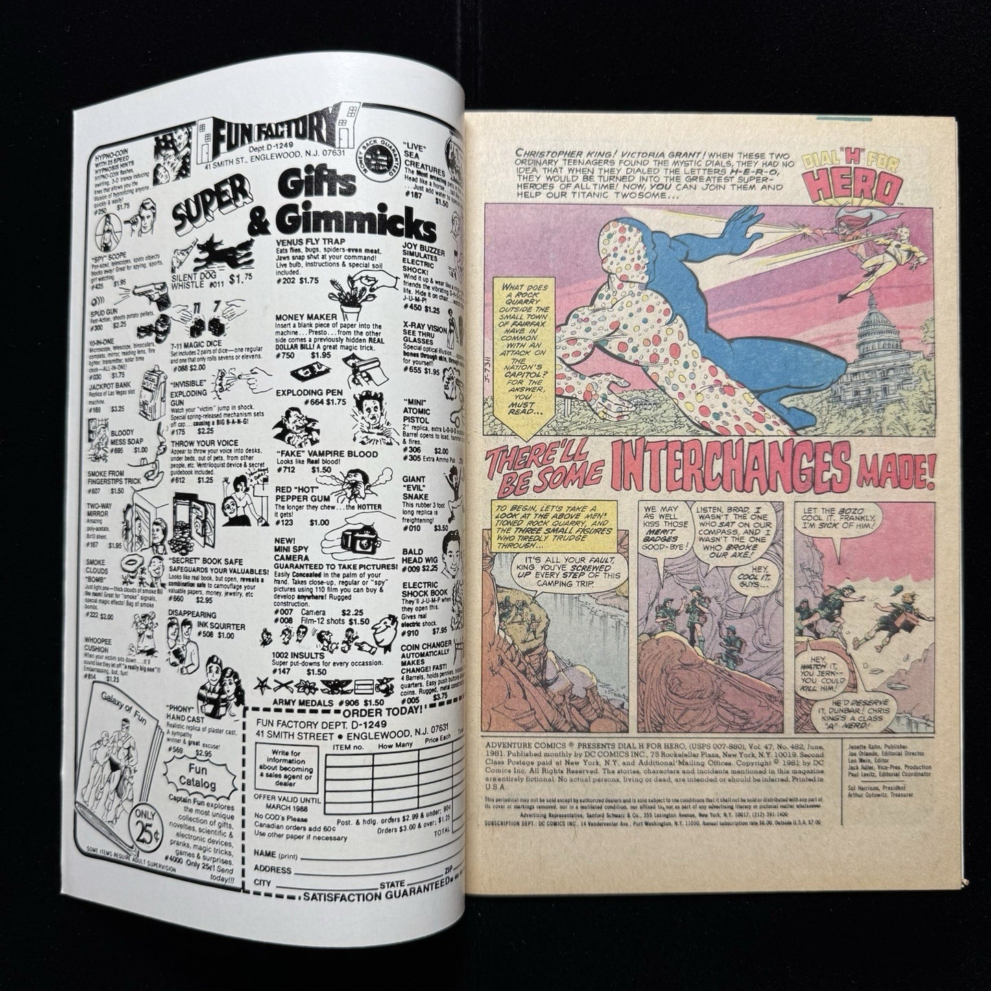 Adventure Comics 482 - Bronze Age Dc Comics 1981