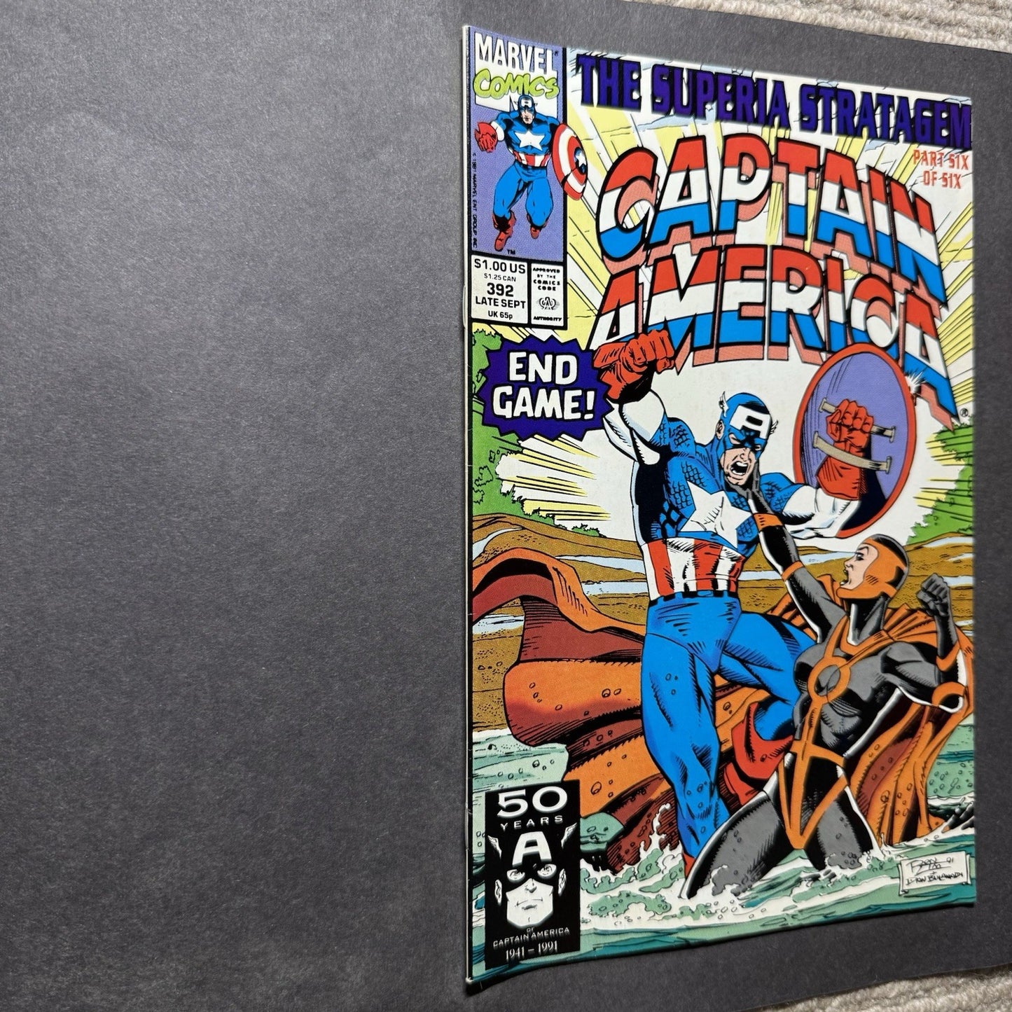 Captain America 392 - Copper Age Marvel Comics 1991