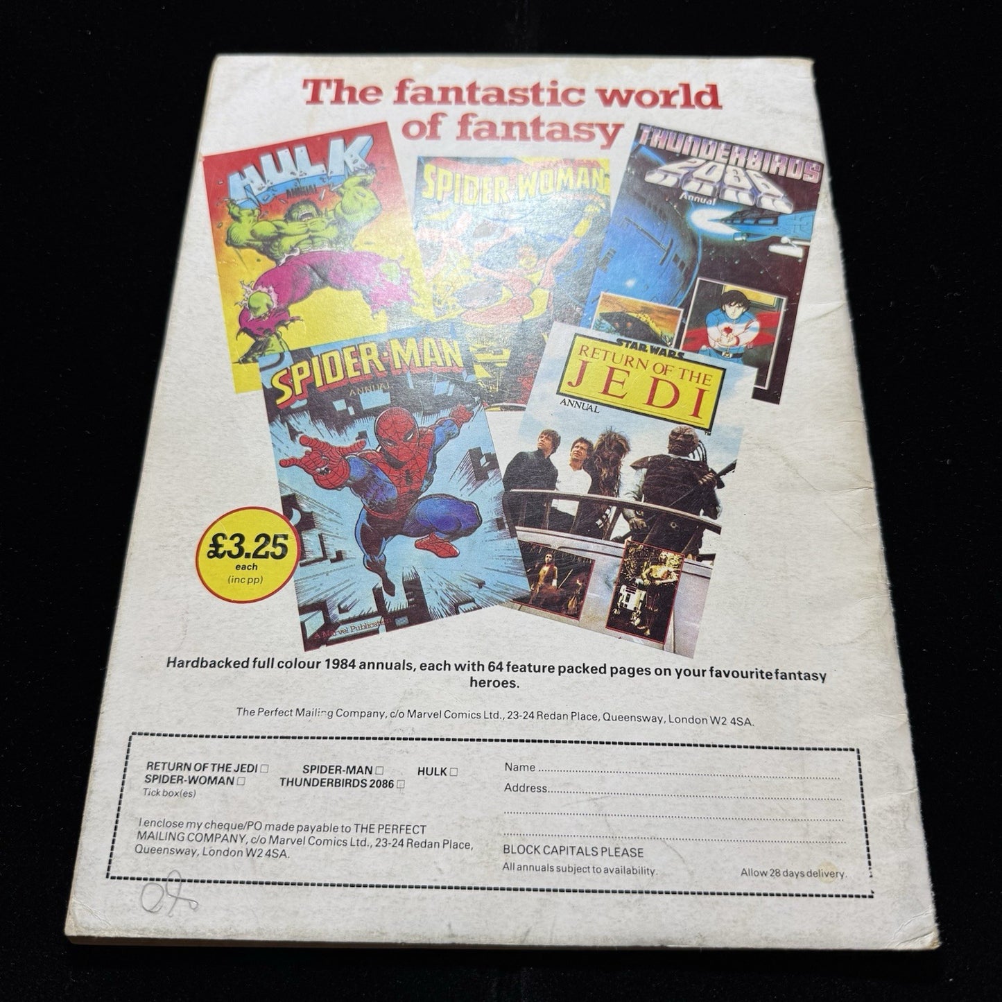 Mighty World Of Marvel 7 - 1st App Of Meggan - Bronze Age Marvel Uk Comics 1983