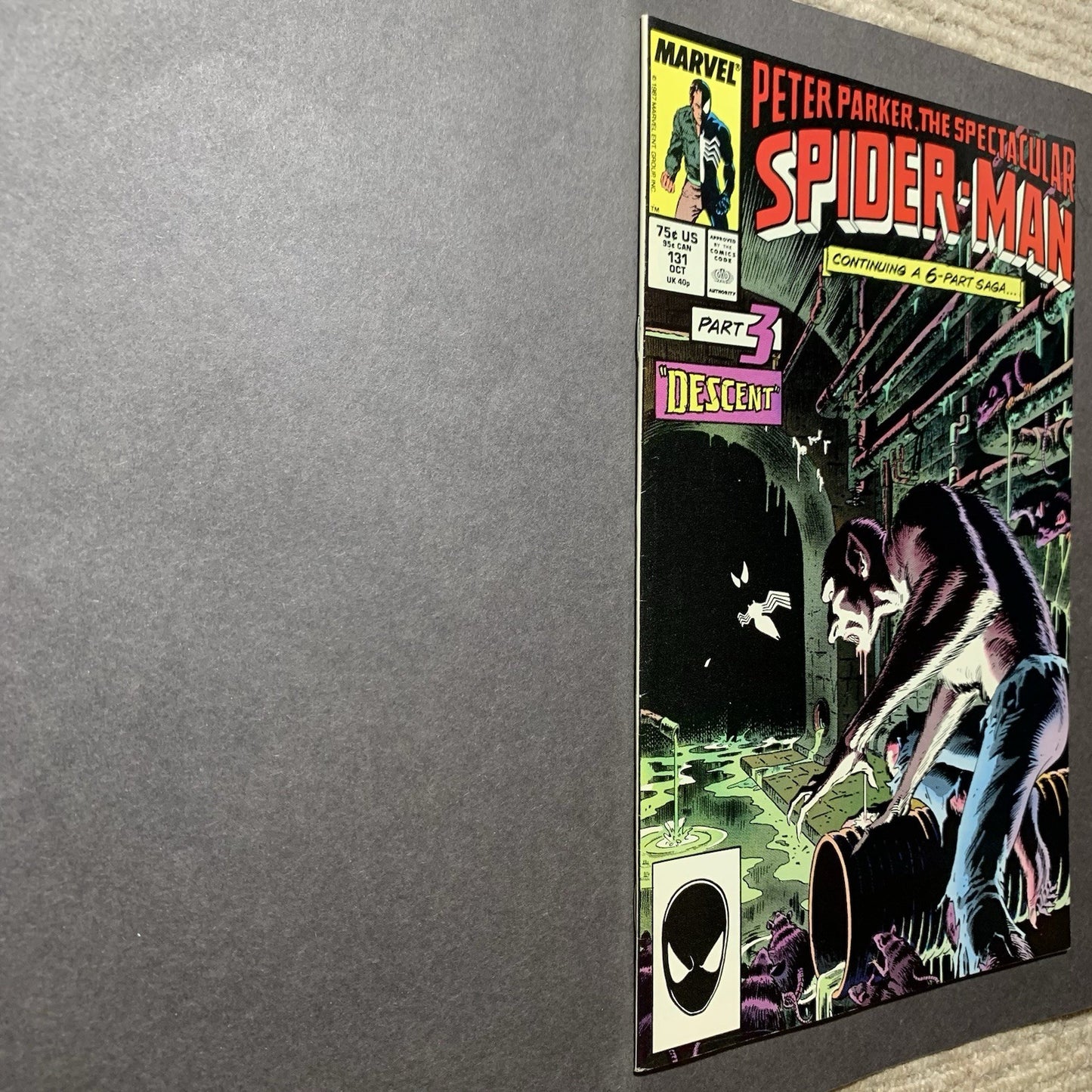 Spectacular Spider-Man 131/ Copper Age Marvel Comics 1987/ High Grade