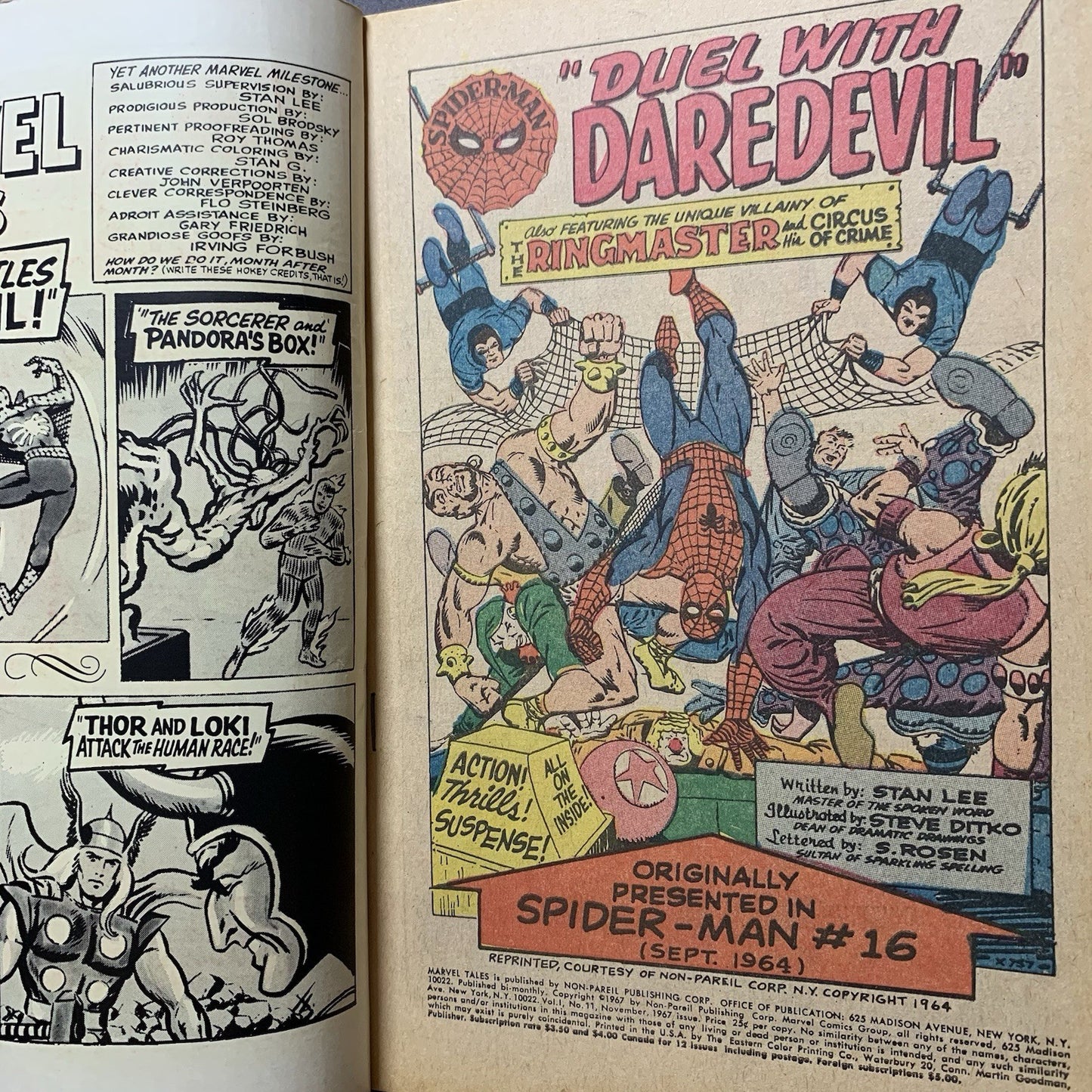 Marvel Tales 11/ Silver Age Marvel Comics 1967