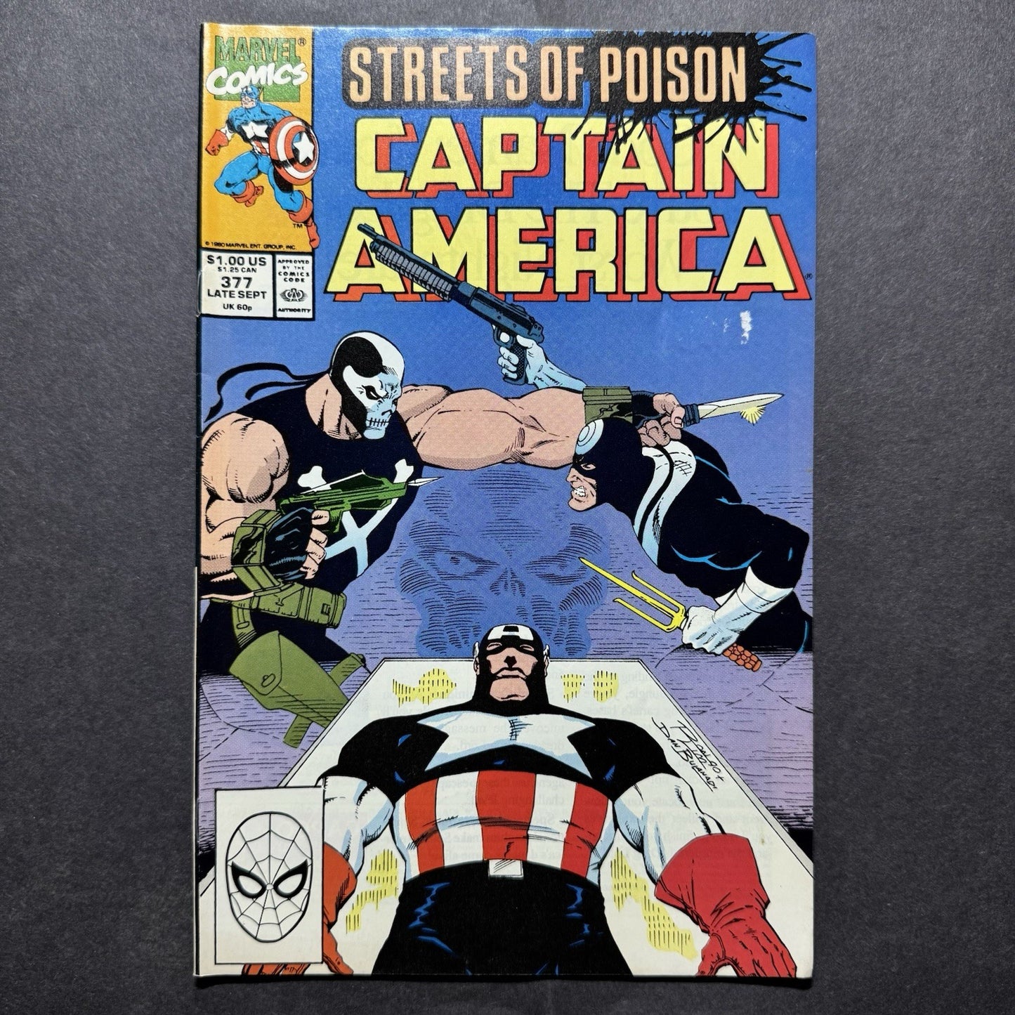 Captain America 377 - Copper Age Marvel Comics 1990