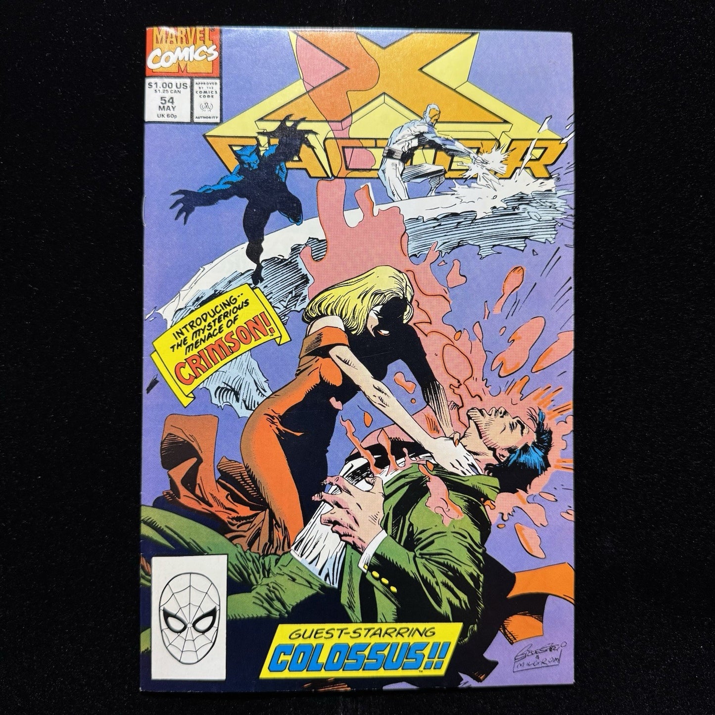 X-Factor 54 - 1st Appearance Of Crimson - Copper Age Marvel Comics 1090