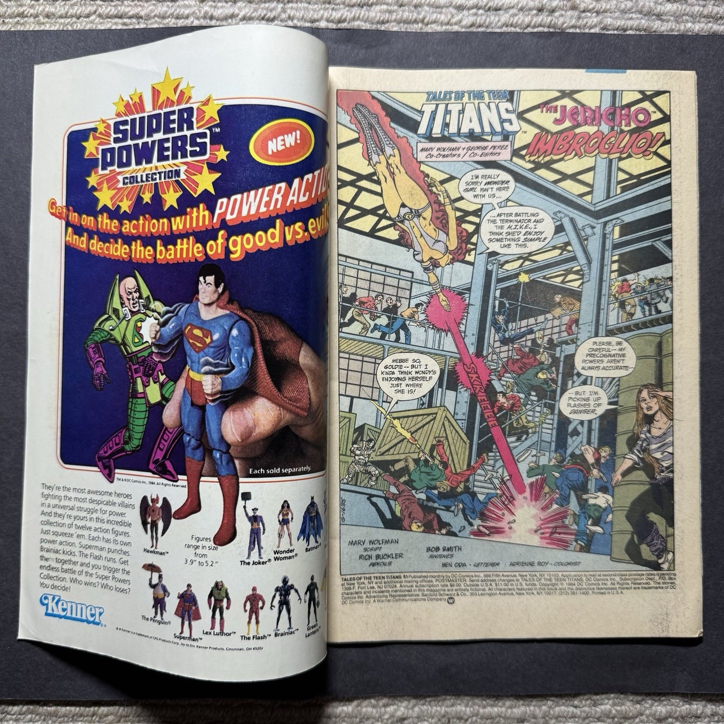 Tales Of The Teen Titans 51 - 1st Cameo Of Azrael - Copper Age Dc Comics 1985