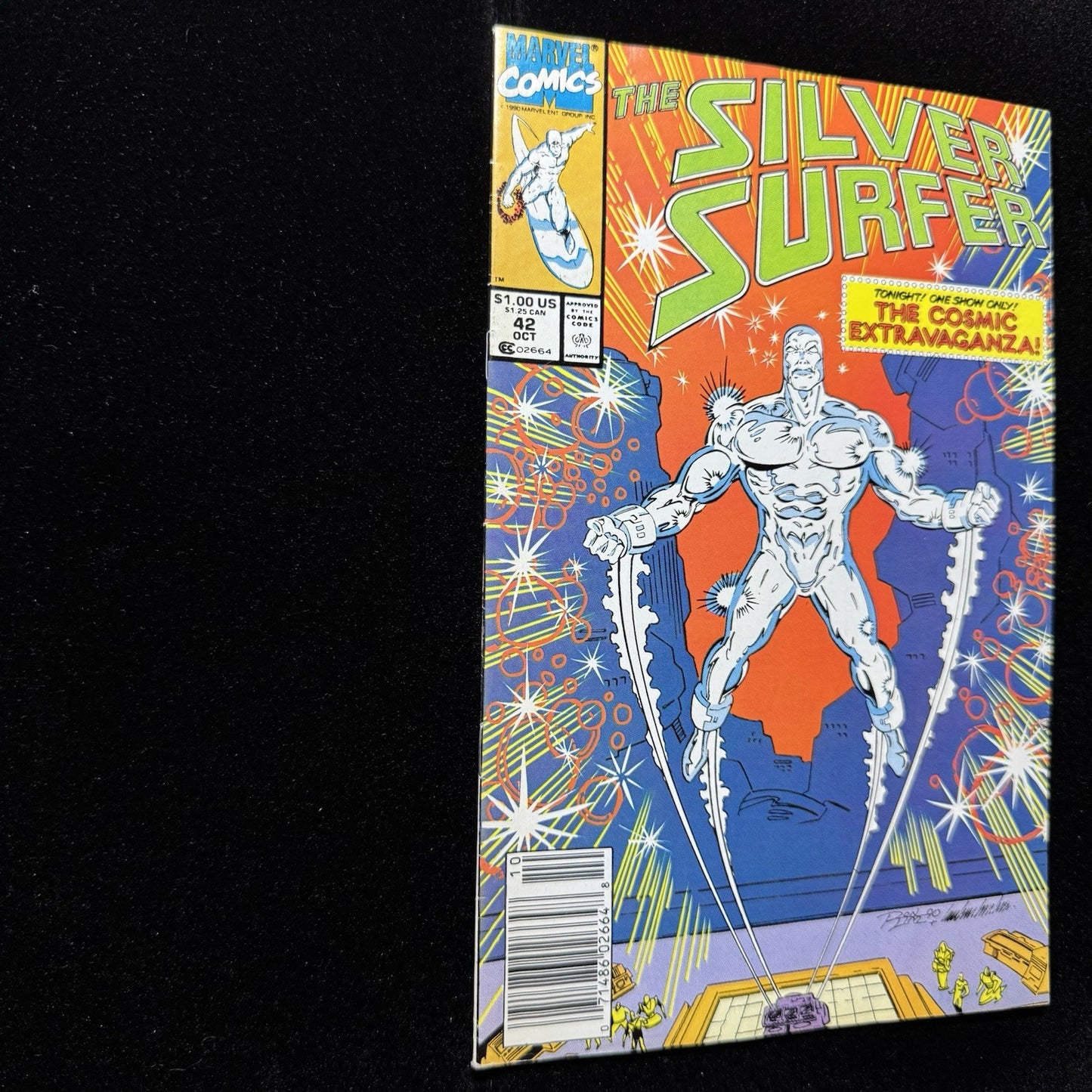 Silver Surfer 42 - Newsstand - Copper Age Marvel Comics 1990
