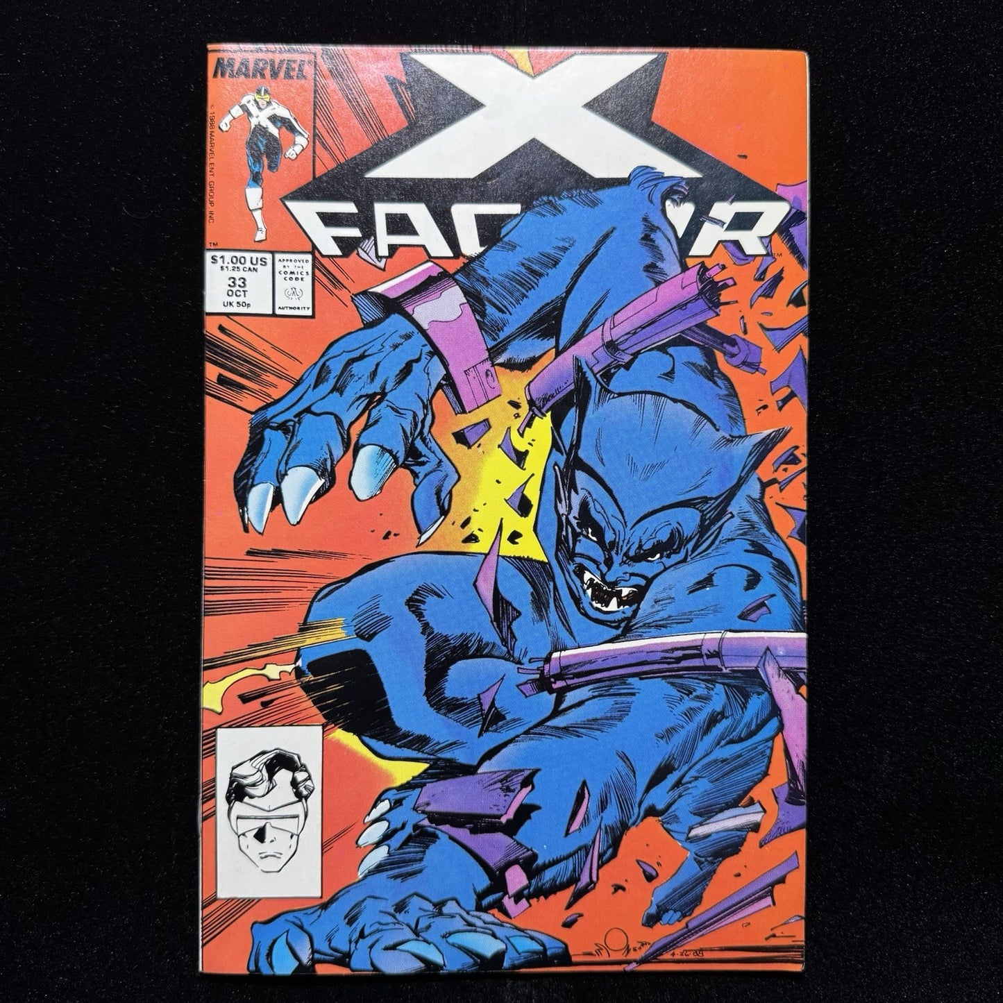 X-Factor 33 - 1st Appearance Of Orphan Maker - Copper Age Marvel Comics 1988