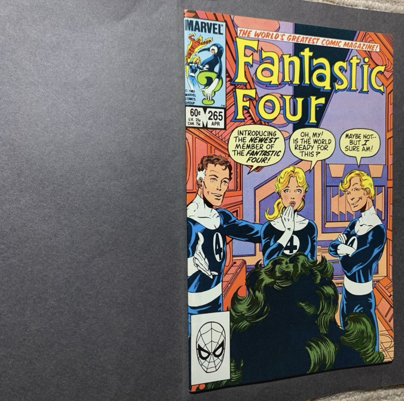 Fantastic Four 265 - She-Hulk Joins Fantastic Four - Copper Age Comics 1984