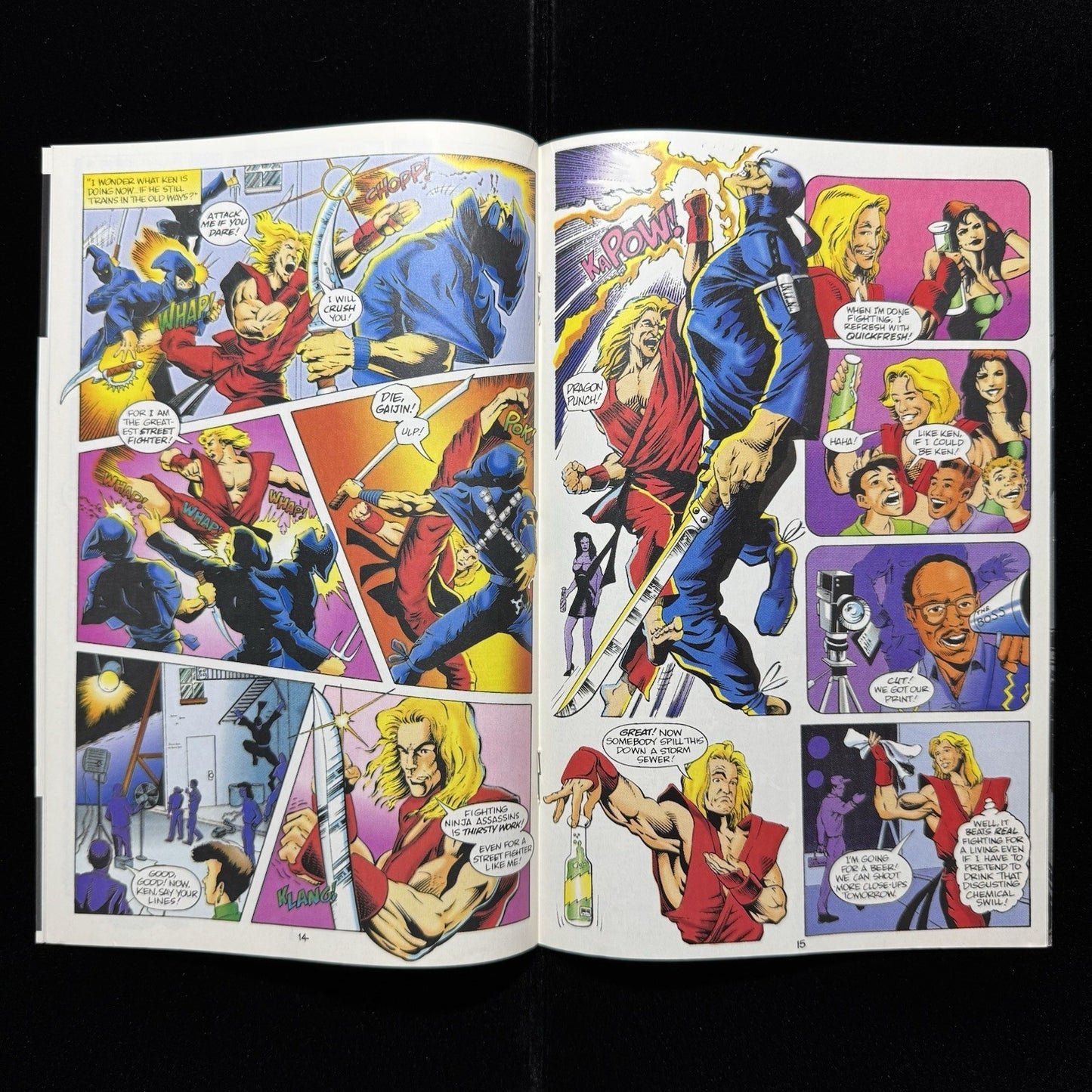 Street Fighter 1 - Ltd Gold Edition - Modern Age Malibu Comics 1993