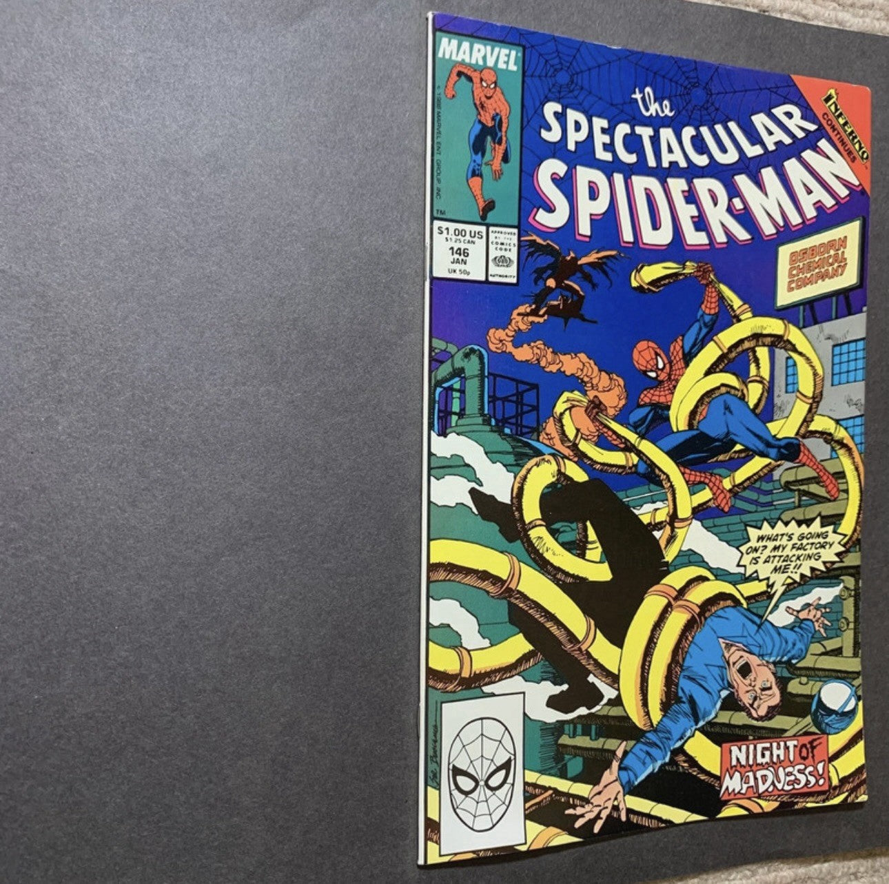 Spectacular Spider-Man 146 - Copper Age Marvel Comics 1989