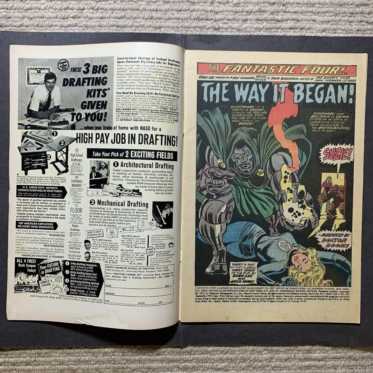 Fantastic four 126/ Bronze Age marvel comics 1972