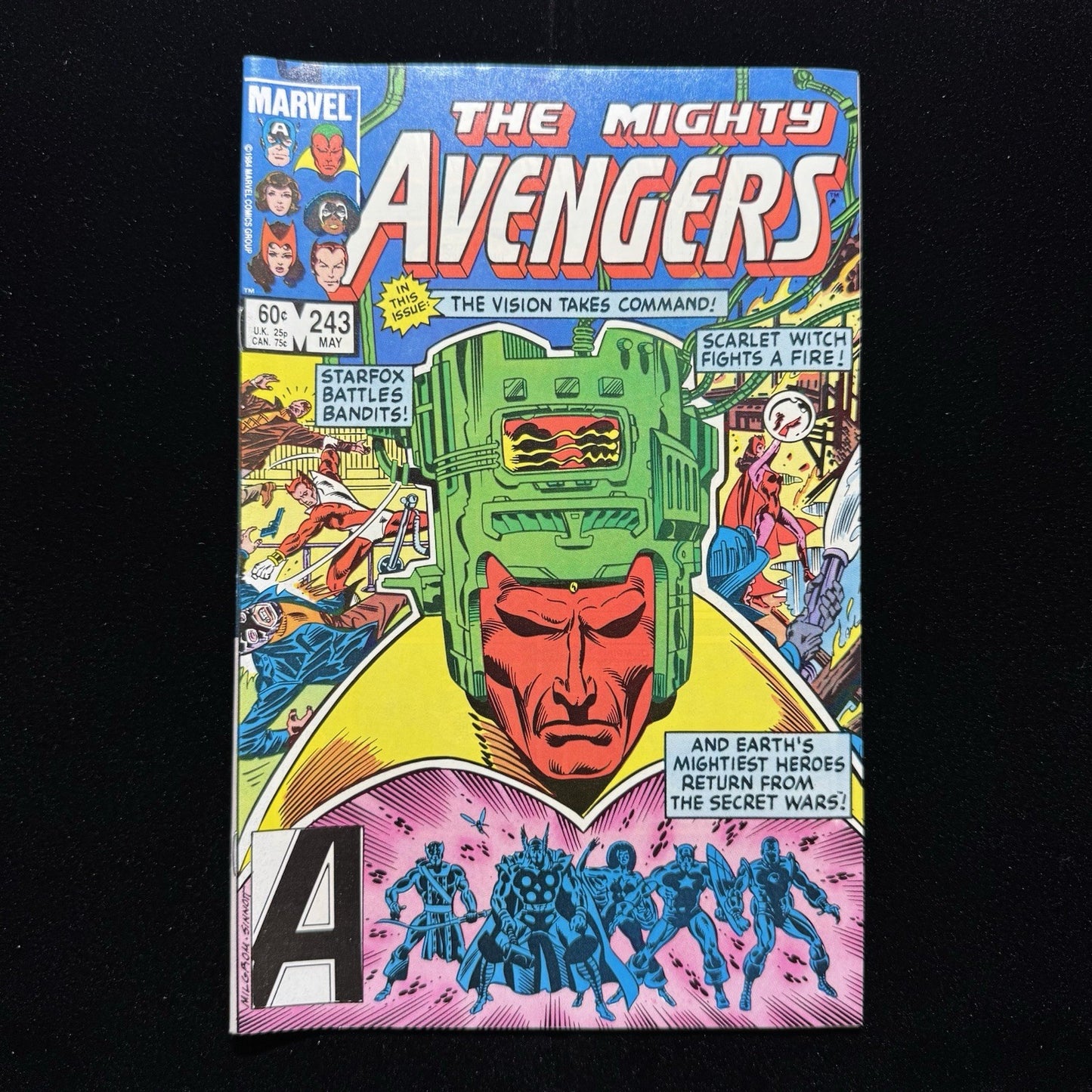 Avengers 243 - 1st Mention West Coast Avengers - Copper Age Marvel Comics 1984