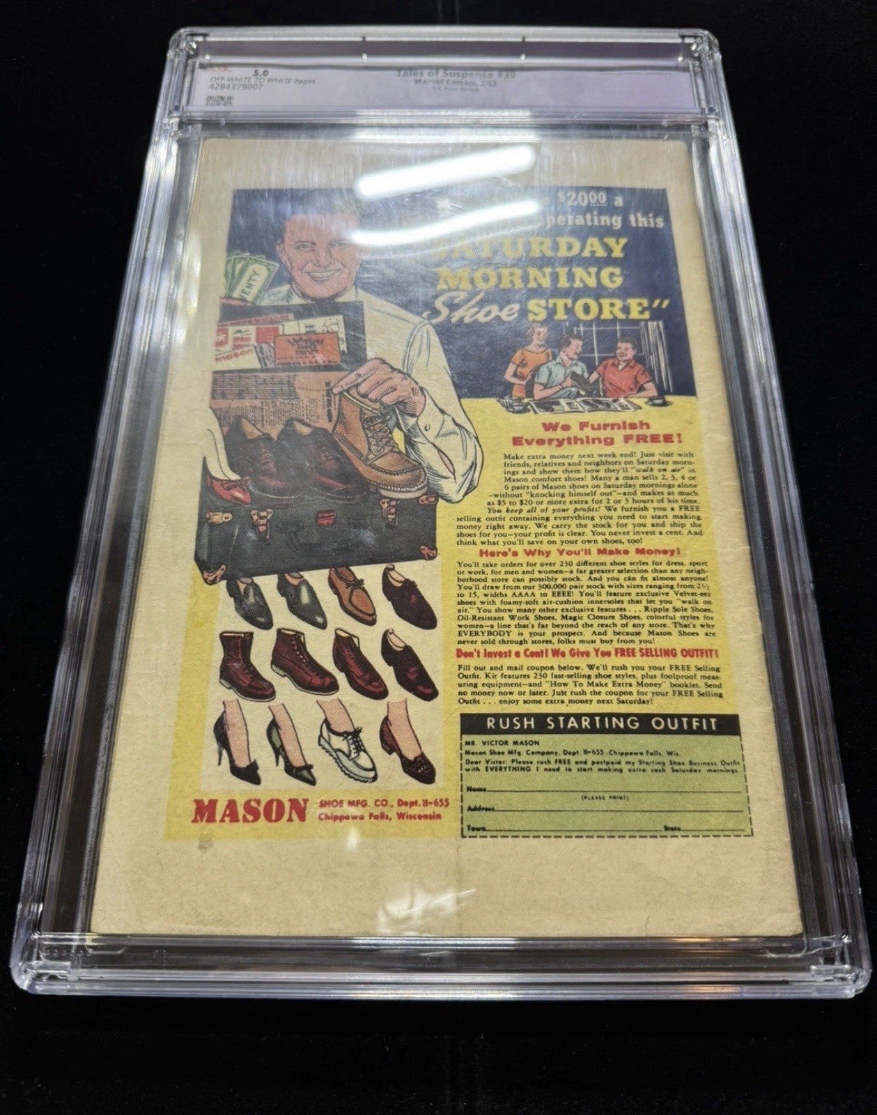 Tales Of Suspense 39/ CGC 5.0 Restored (purple Label)/ Marvel Comics 1963