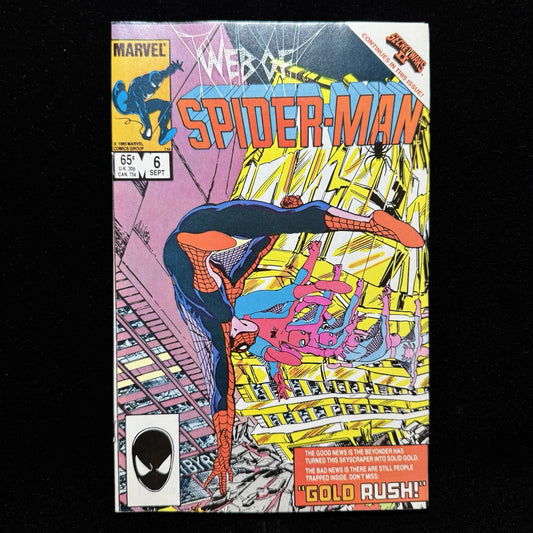 Web Of Spider-Man 6 - Copper Age Marvel Comics 1985