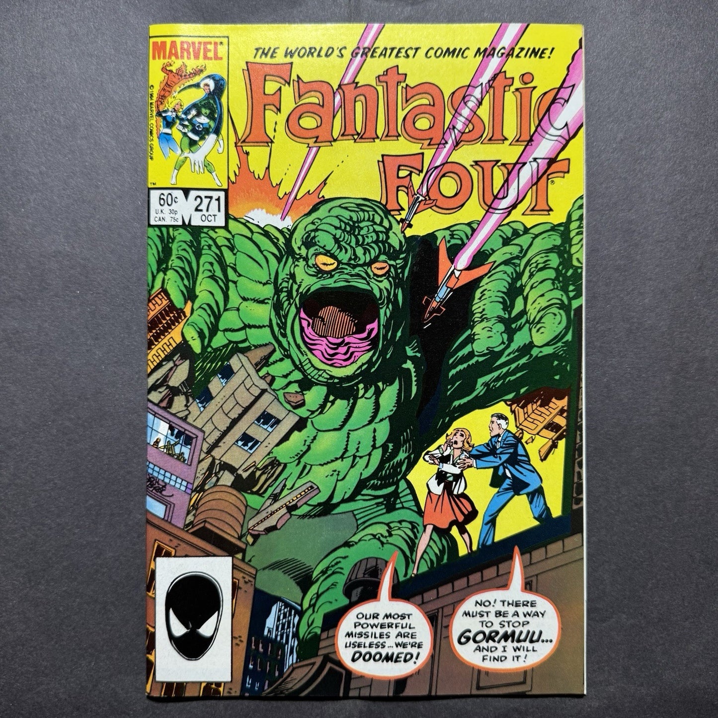 Fantastic Four 271 - 1st Appearance Of Gormuu - Copper Age Marvel Comics 1984