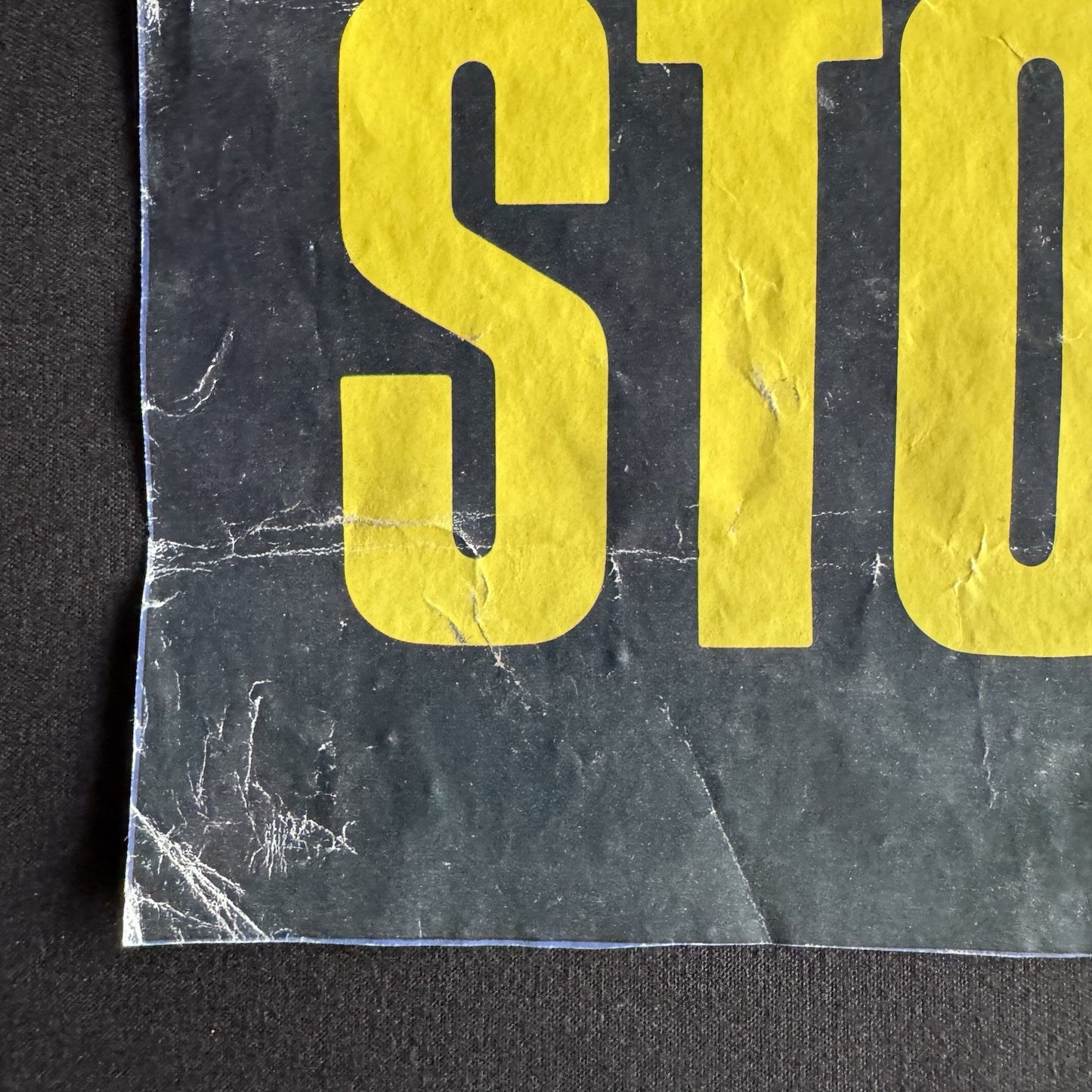 Michael Jackson Original Vintage Poster - Folded - Late 80s + Moonwalker Sticker