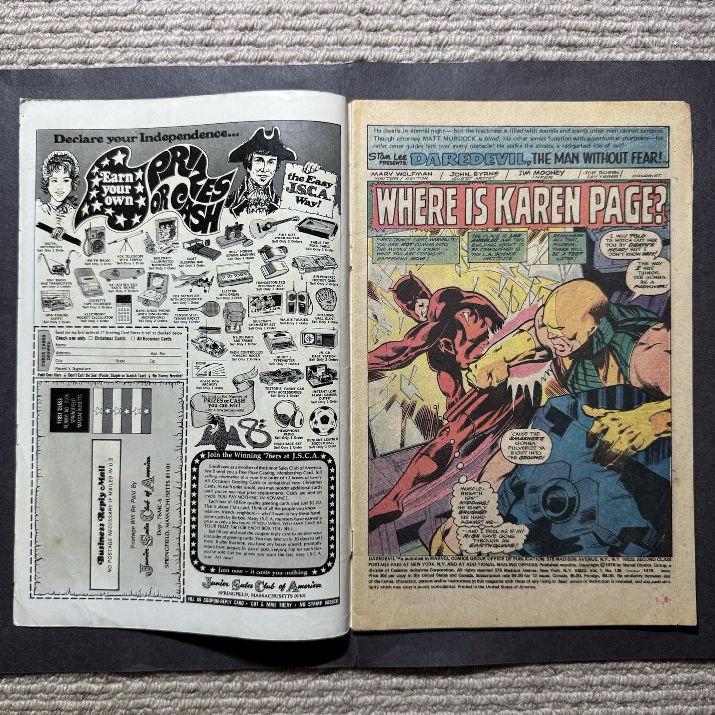 Daredevil 138 - 1st Appearance Of Smasher - Bronze Age Marvel Comics 1976